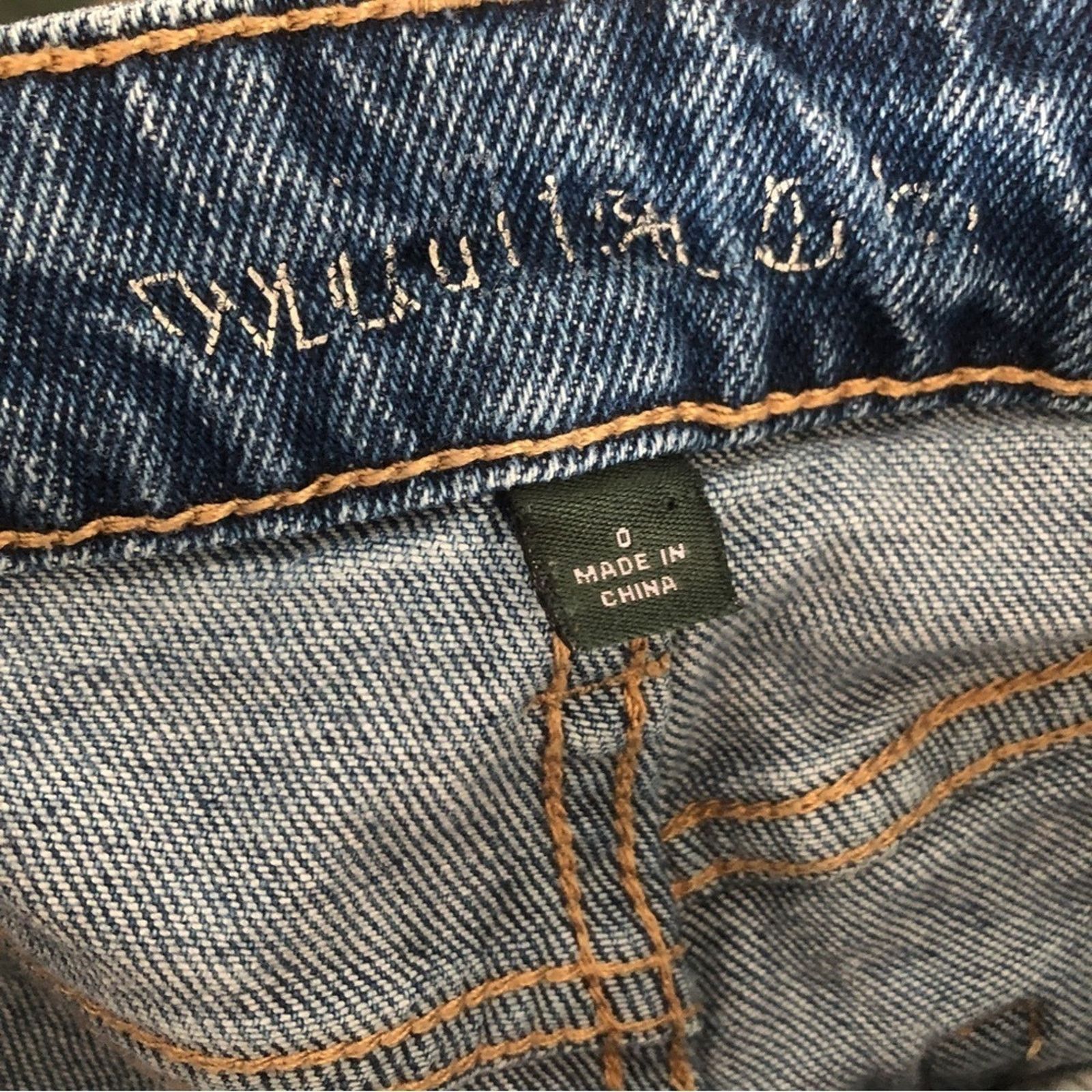 Other Target Wild Fable Blue Denim Straight Leg Pants Jeans Size 25" / US 0 / IT 36 - 5 Thumbnail