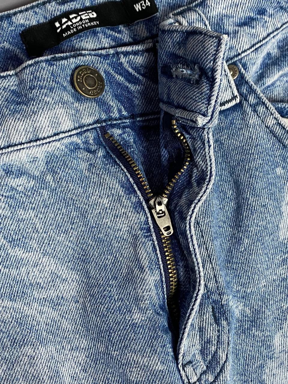Jaded London Jaded London Mens Floral Jeans W34 Skate Fit Blue Wide Leg Size 34" / US 12 / IT 48 - 17 Thumbnail