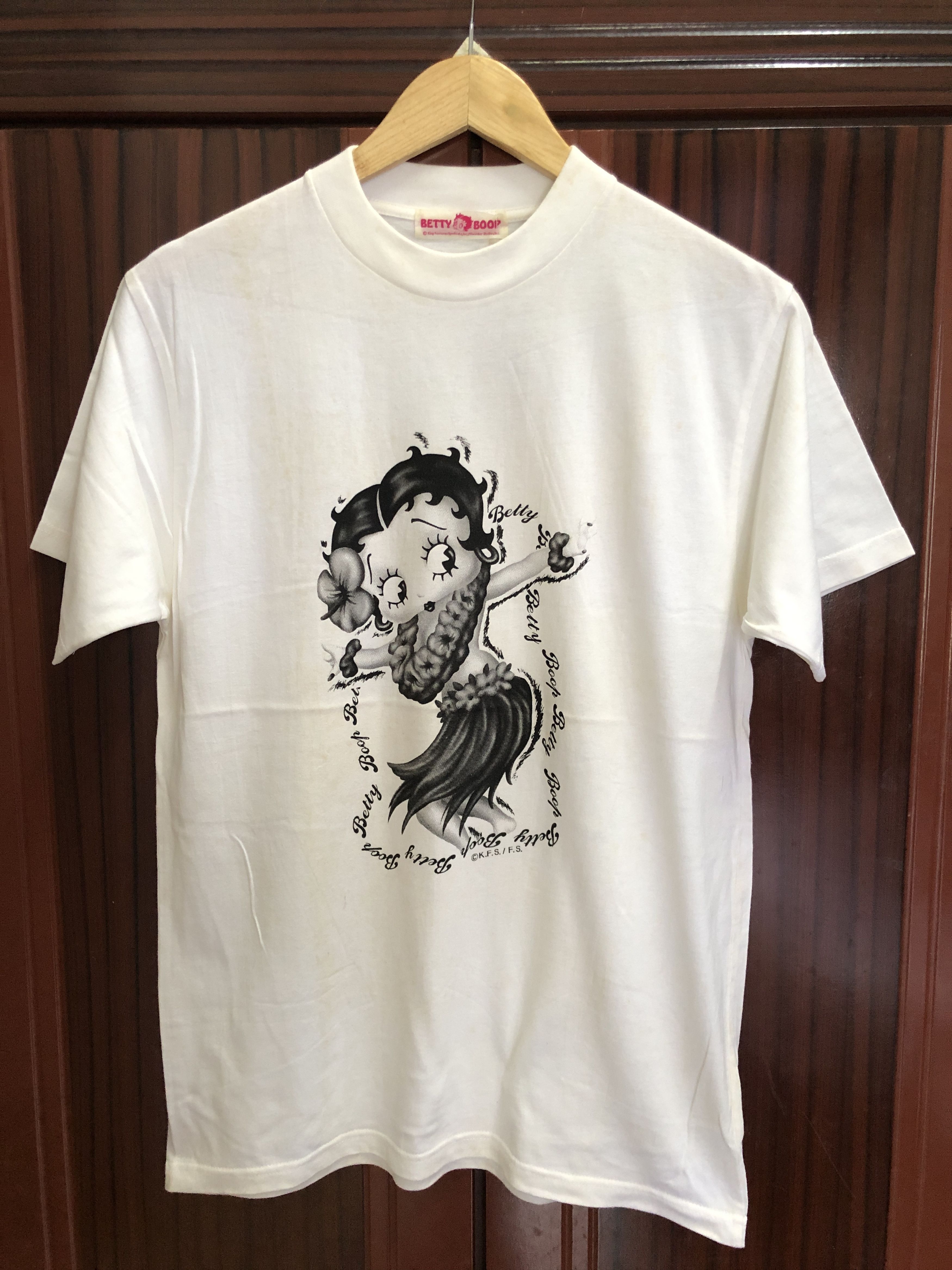 Cartoon Network Vintage Betty Boop 'Hawaii Dance' retro unisex t-shirt Size US L / EU 52-54 / 3 - 1 Thumbnail