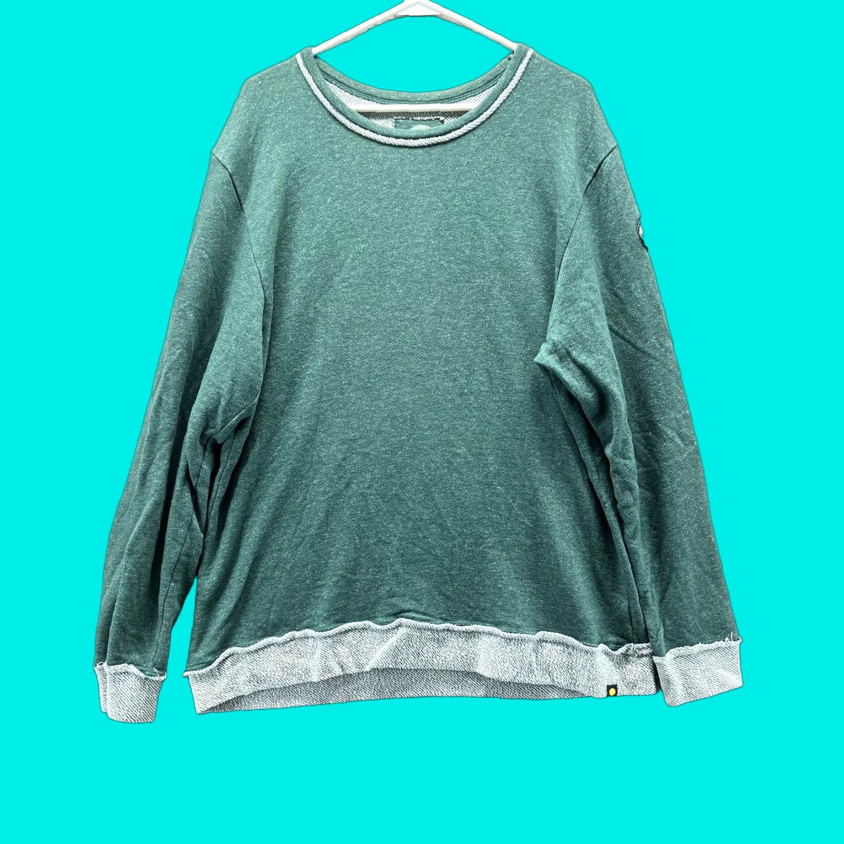 Life is Good Life is Good Sweatshirt Womens L Green Crewneck Pullover Logo Patch Top Size L / US 10 / IT 46 - 1 Thumbnail