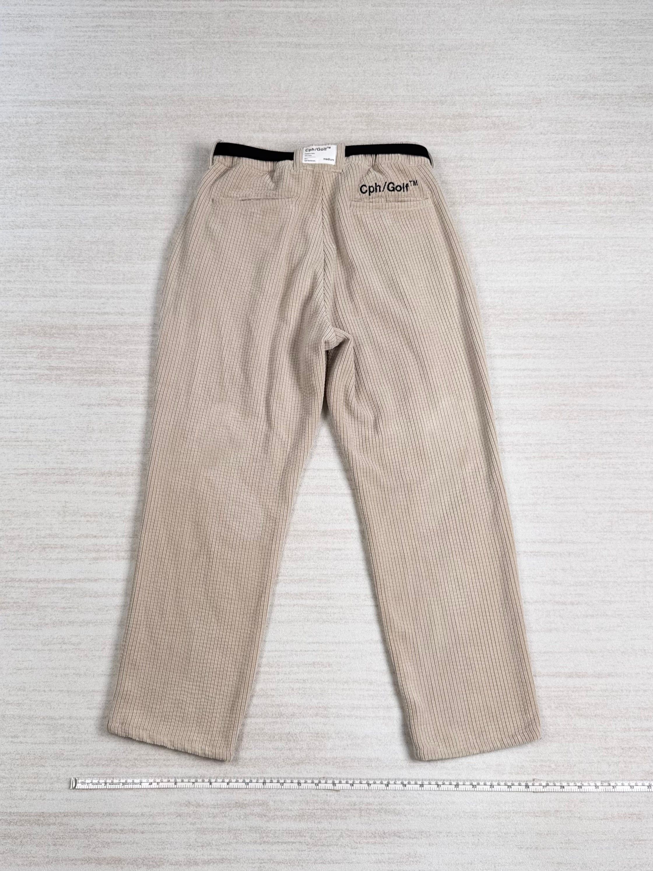 Japanese Brand Sample* ADJUSTABLE CORDUROY PANTS Cph/Golf Size M Size US 32 / EU 48 - 3 Thumbnail