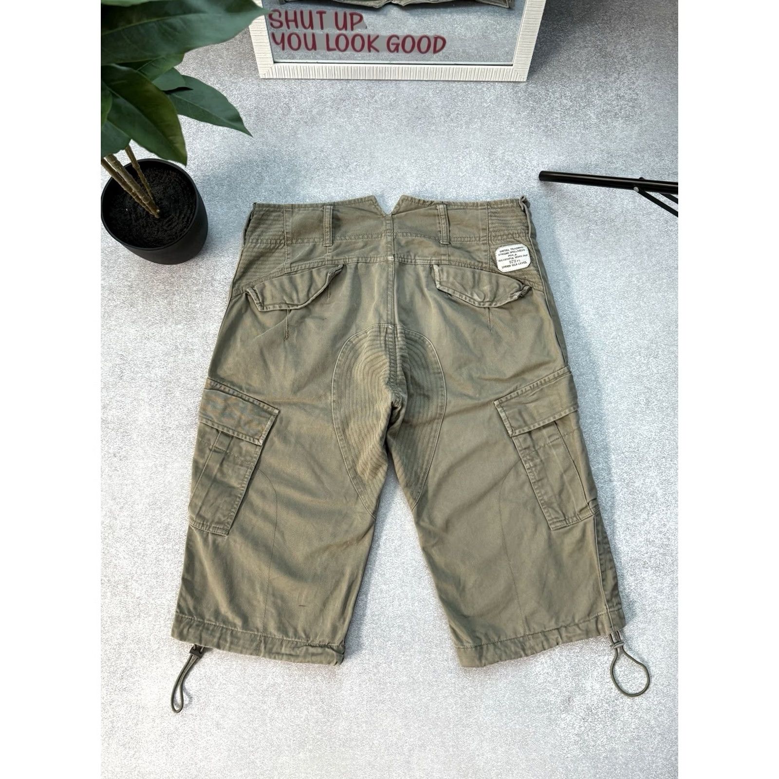 Diesel VINTAGE Diesel Cargo Shorts Military Army Khaki Men Size 31 Regular 31 Khaki Diesel Cargo Shorts 90s Streetwear Mens Size US 31 - 5 Thumbnail