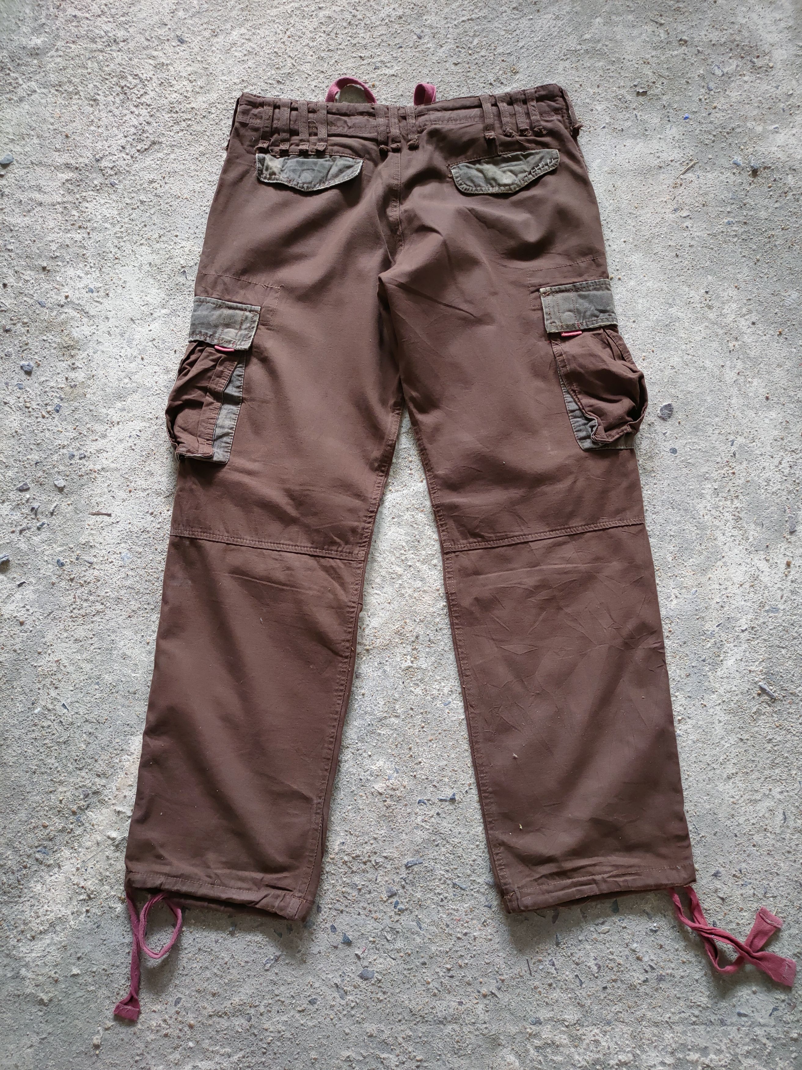 Japanese Brand × Vintage VINTAGE BREATH MINT 8 POCKET BROWN CARGO PANTS Size US 34 / EU 50 - 8 Thumbnail