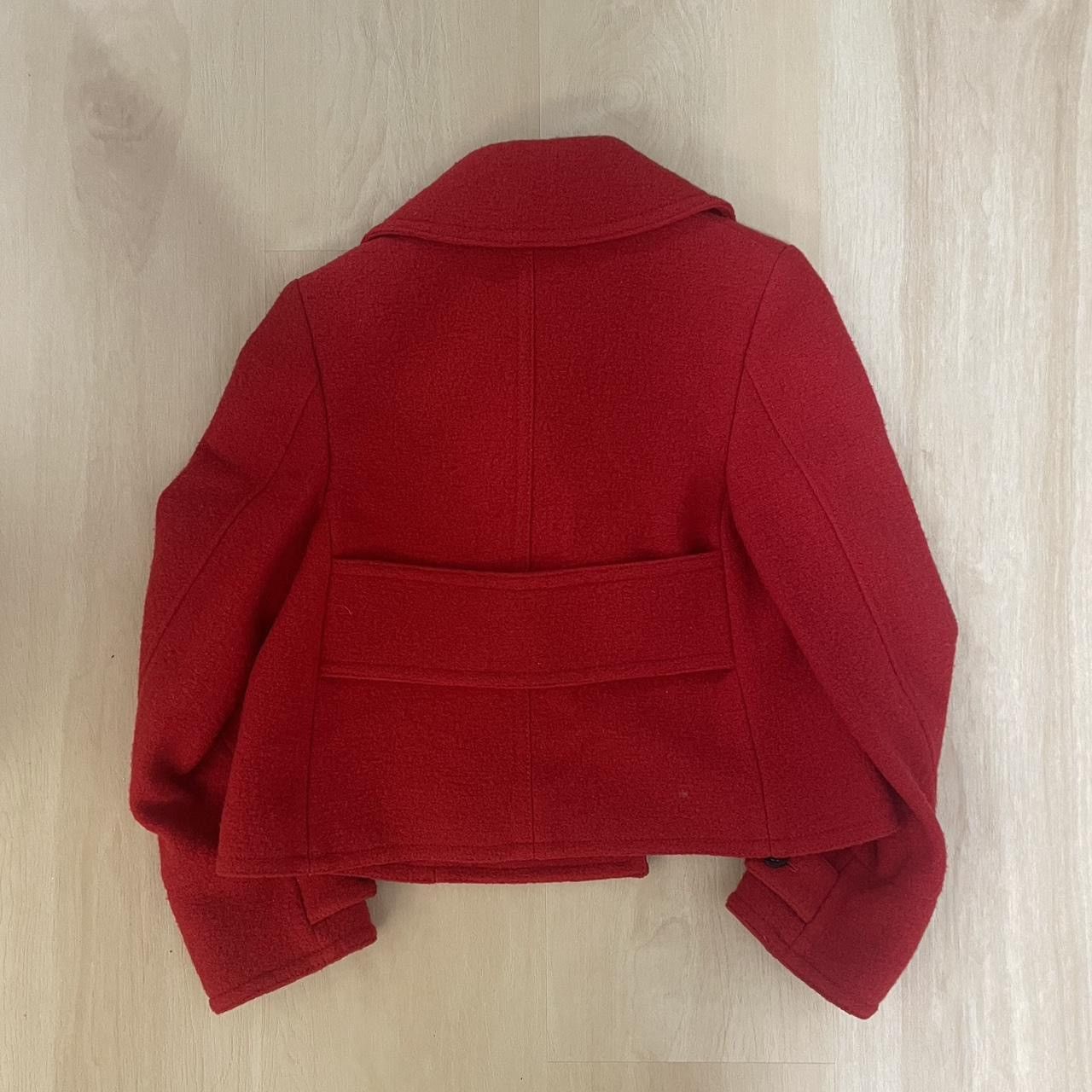 Alexander McQueen Alexander McQueen MCQ Red wool pea coat Size M / US 6-8 / IT 42-44 - 4 Thumbnail