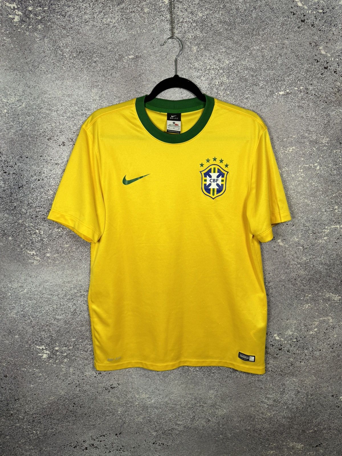 Nike Brazil National Team 2014 Nike Home Soccer Jersey Blokcore Size US M / EU 48-50 / 2 - 1 Thumbnail