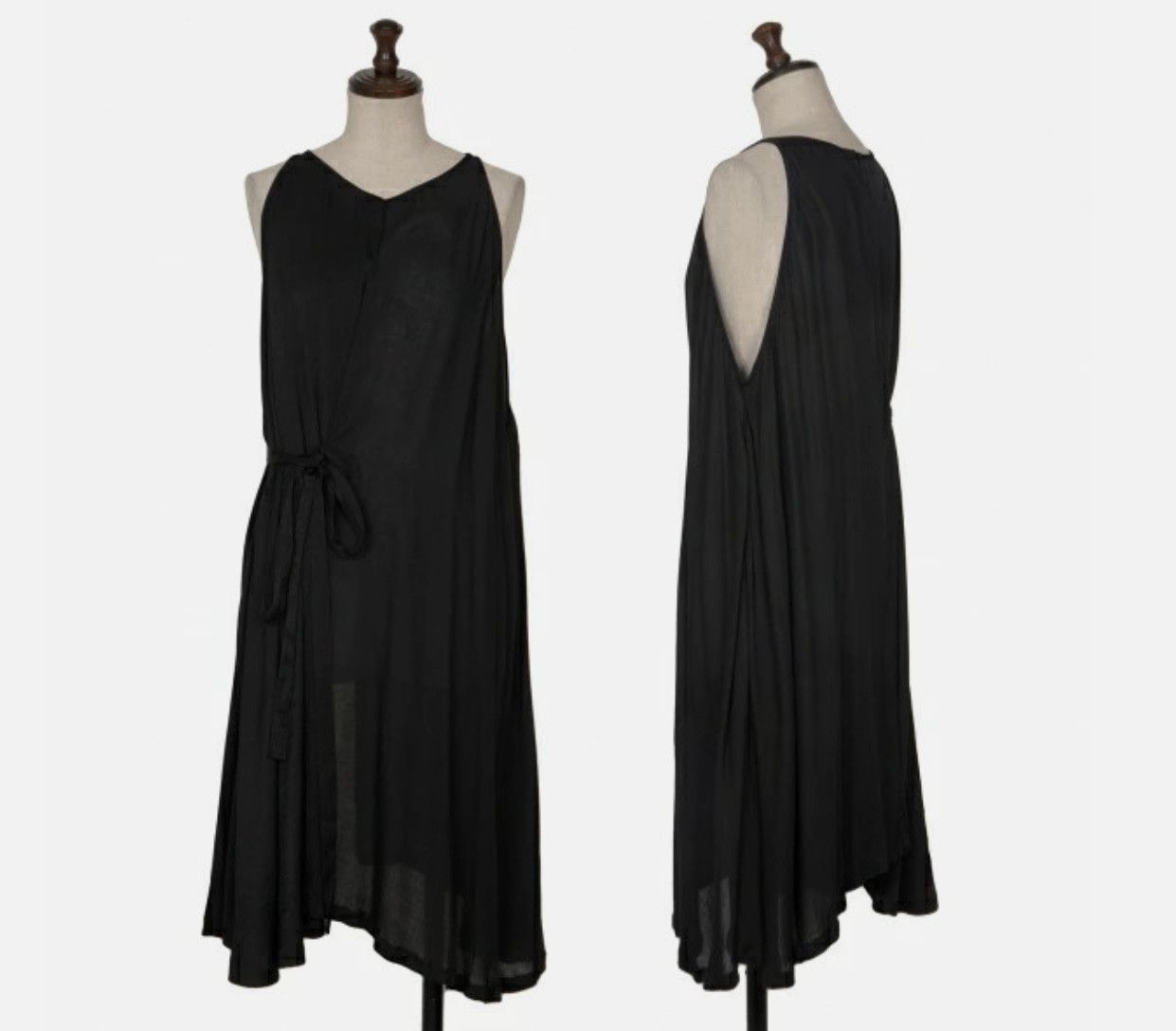 Ann Demeulemeester Black sleeveless wrap up dress size 36 Size S / US 4 / IT 40 - 1 Thumbnail