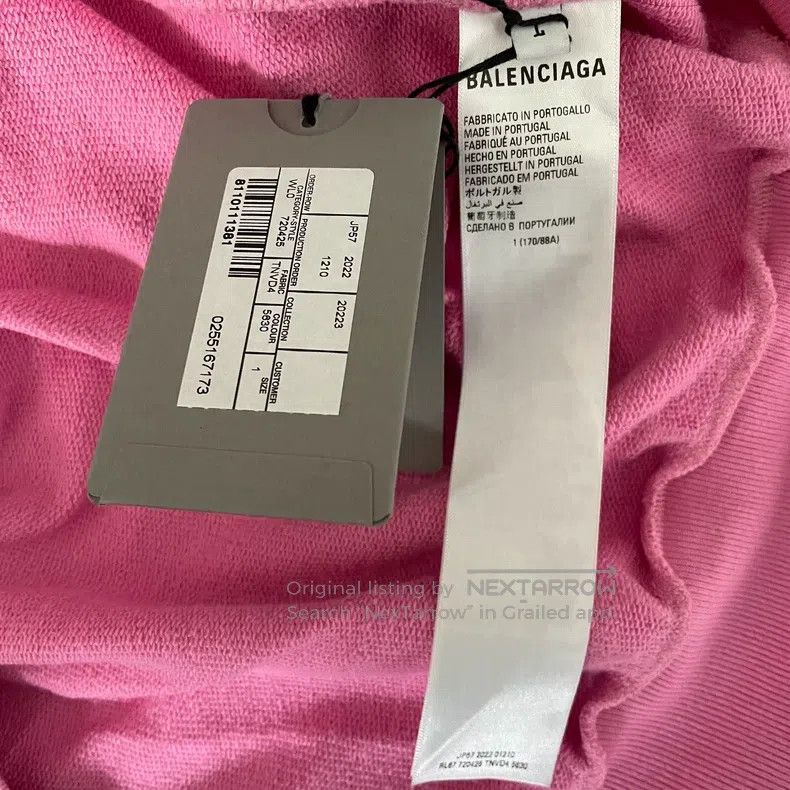 Balenciaga Balenciaga Number Printed Frayed Distressed Long Sleeve Zi Size US S / EU 44-46 / 1 - 4 Thumbnail
