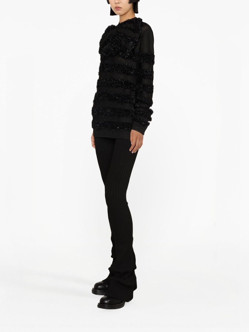 Balmain o1y0625 Sweater in Black Size M / US 6-8 / IT 42-44 - 2 Thumbnail
