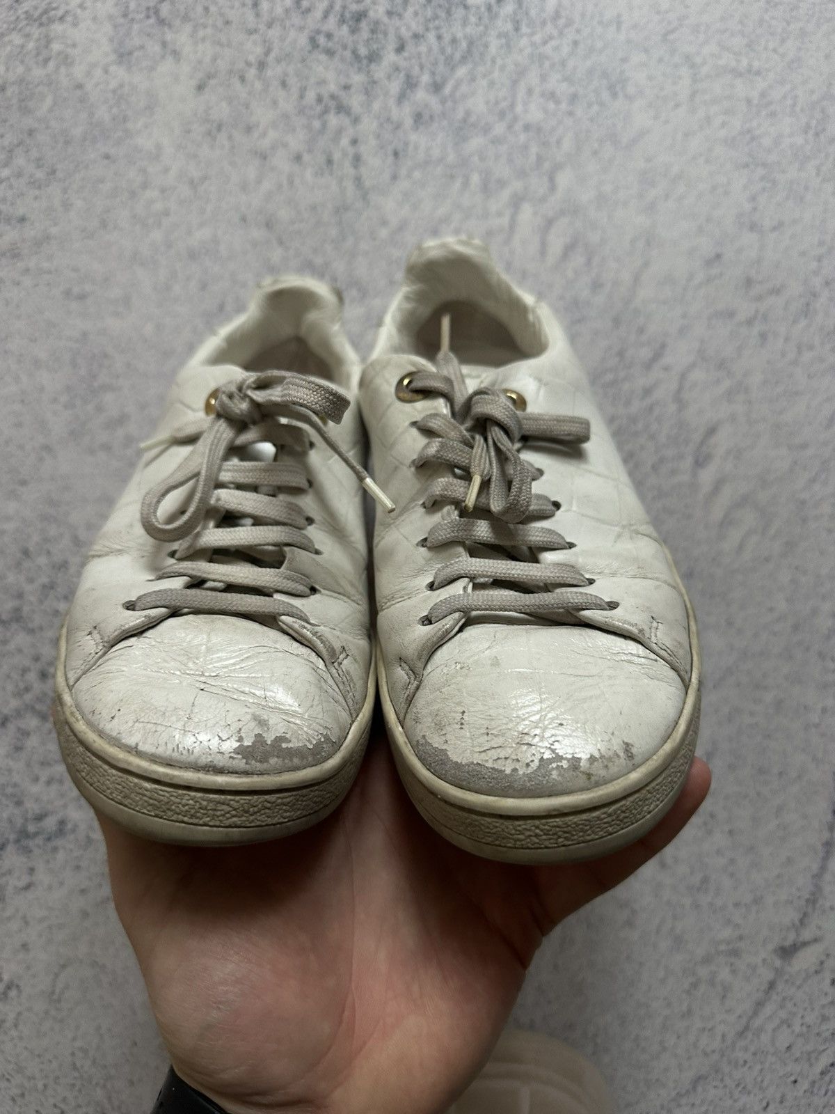 Louis Vuitton Louis Vuitton Women’s Front Row Sneaker White EU 36 Size US 6 / IT 36 - 9 Thumbnail