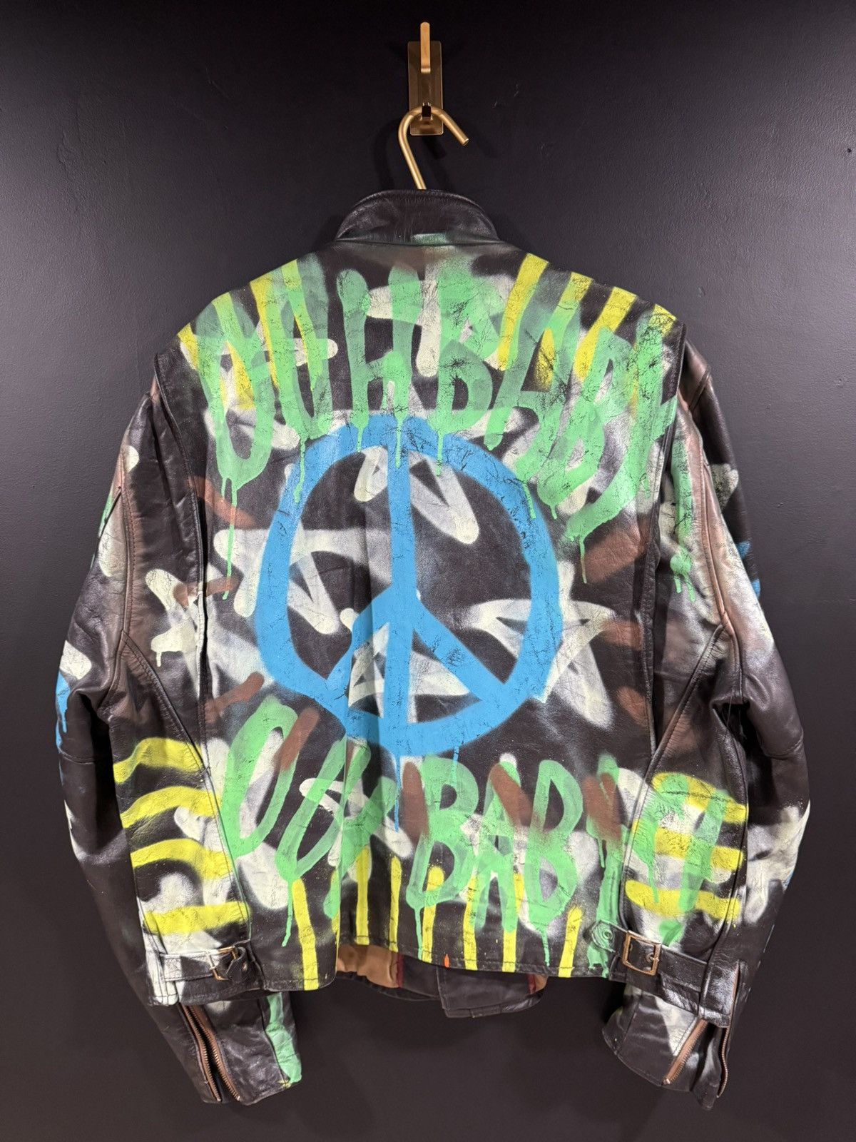 Leather 1960s Vintage Leathercraft Leather Art Cafe Racer Jacket 50 Size US XXL / EU 58 / 5 - 7 Thumbnail