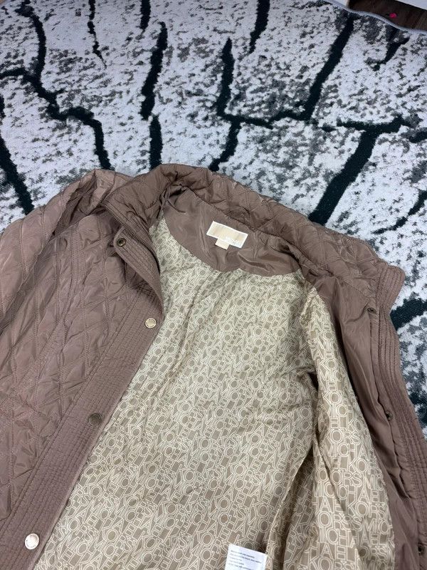 Michael Kors Michael Kors Beige Brown Quilted Jacket L Size L / US 10 / IT 46 - 5 Thumbnail