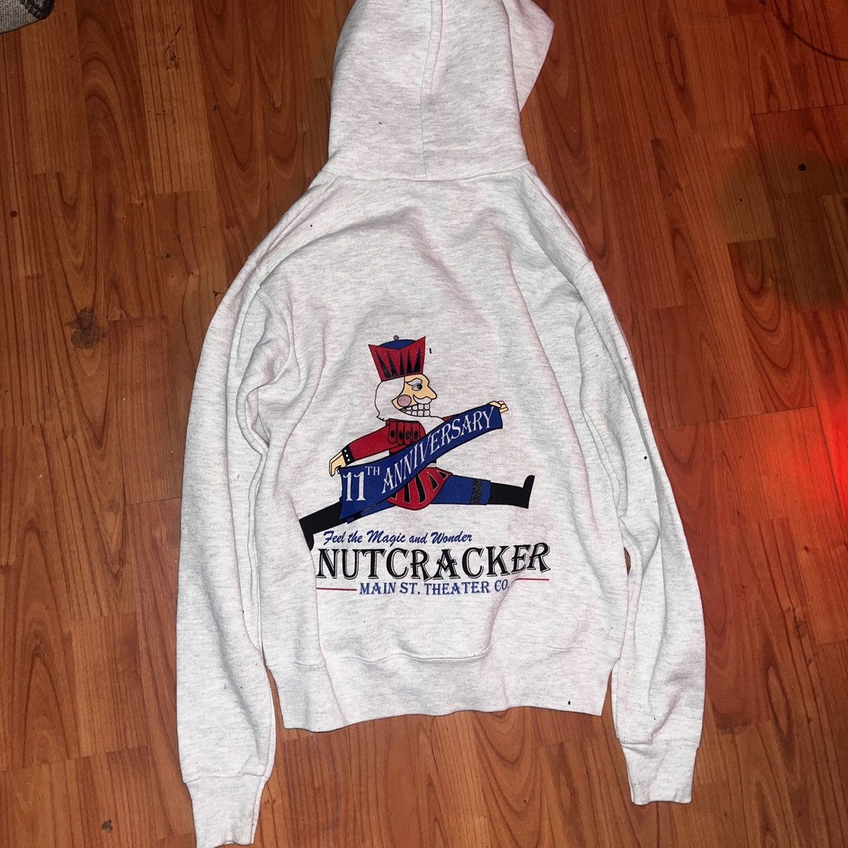 Vintage Vintage Grey Nutcracker Hoodie Y2K Lee Size L Size US L / EU 52-54 / 3 - 4 Thumbnail