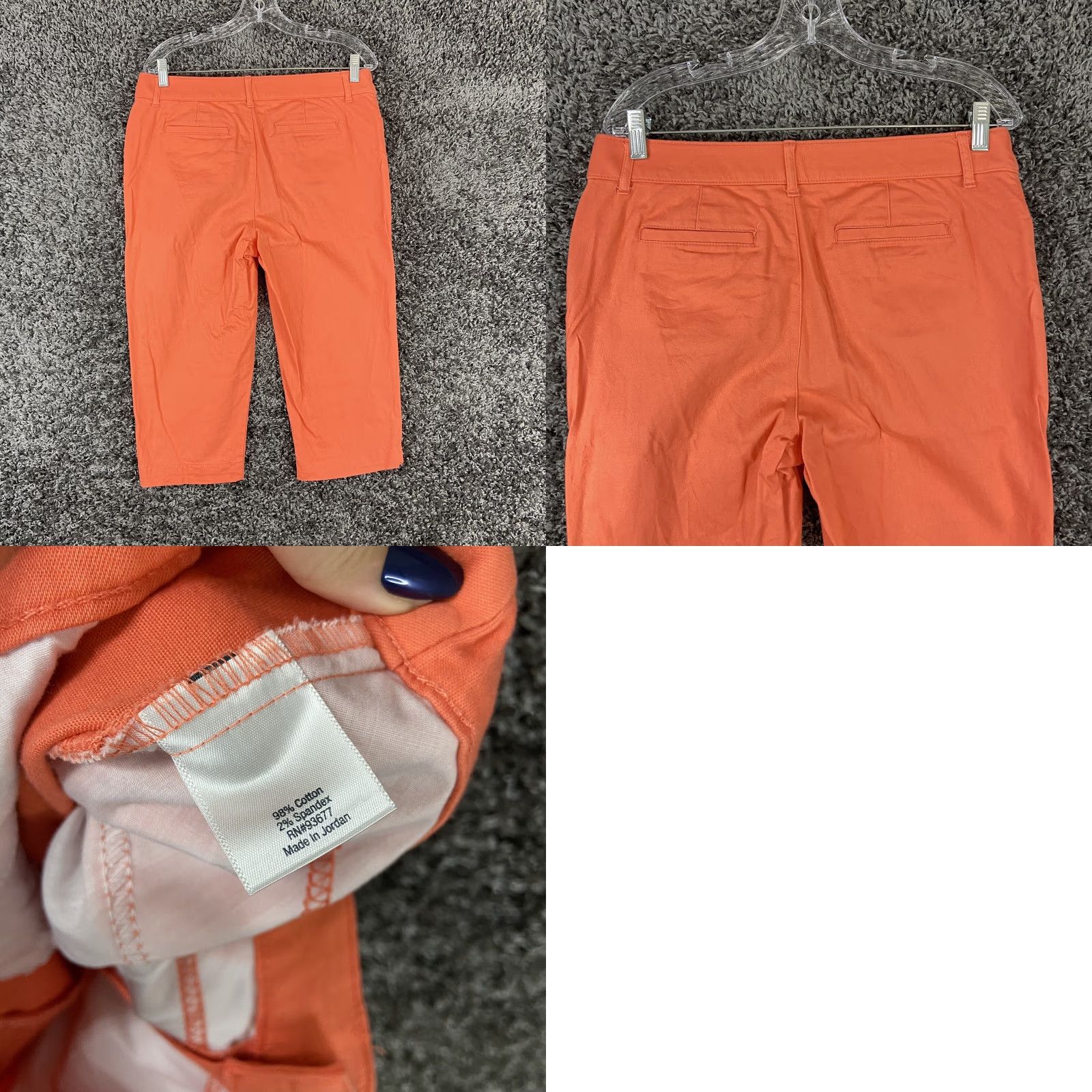Vintage VINTAGE St. John's Bay Capri Women's Size 12 Orange Pants Women's 12 Orange Size ONE SIZE - 8 Thumbnail