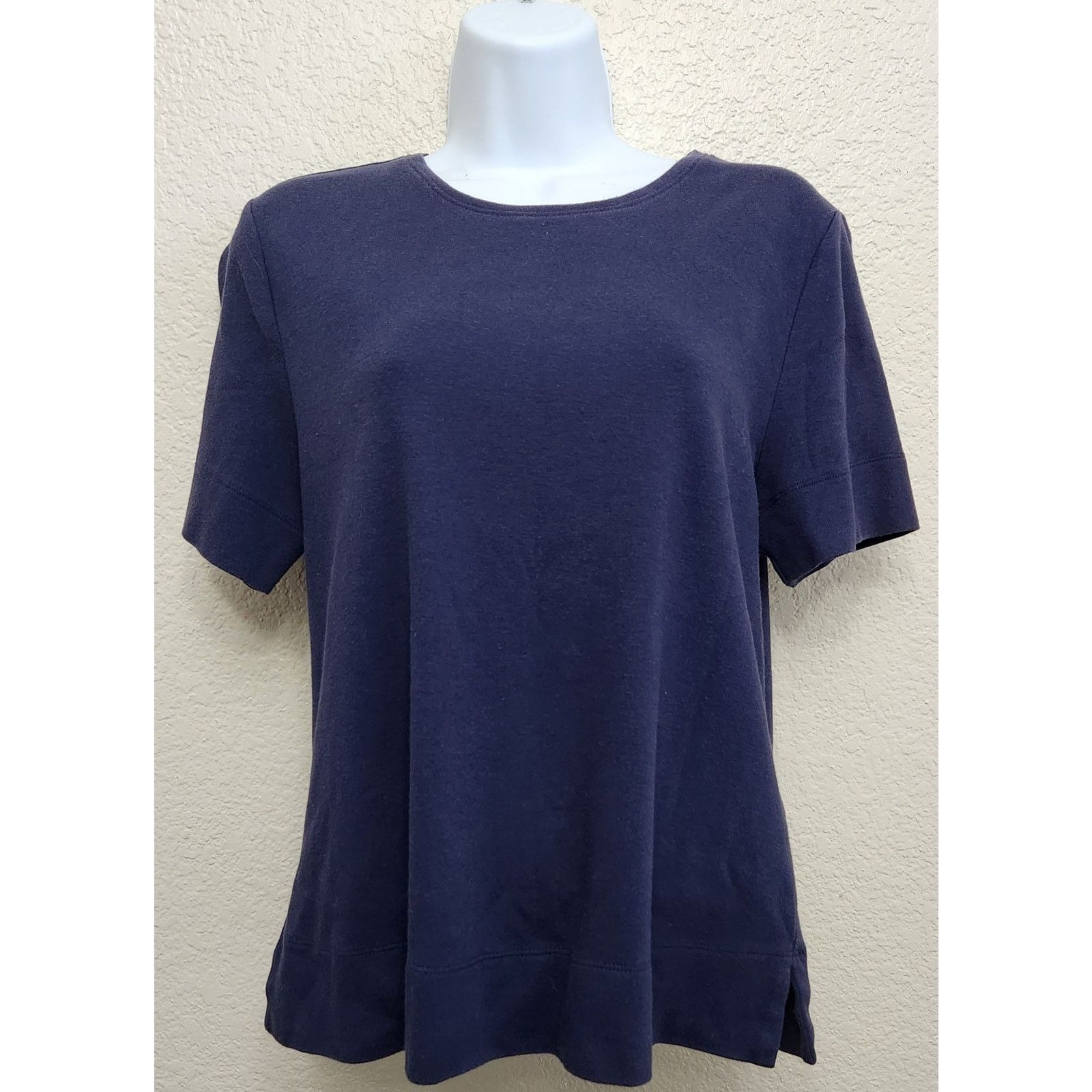 Other Westbound Blue Round Neck Short Sleeve Top Medium Stretch Size M / US 6-8 / IT 42-44 - 1 Thumbnail
