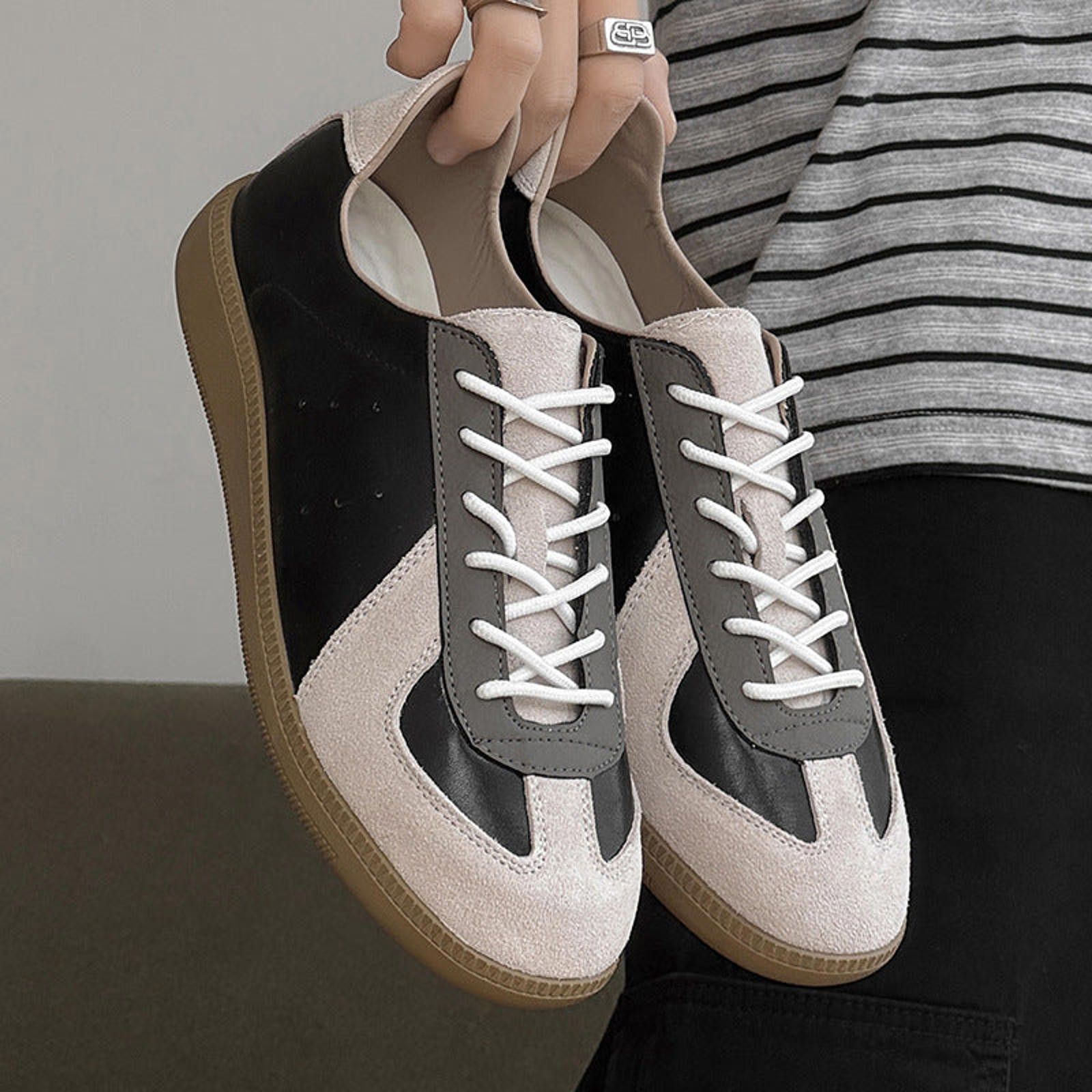 Vintage Contrast Panel Lace-Up Retro Trainers Size US 8 / EU 41 - 2 Thumbnail