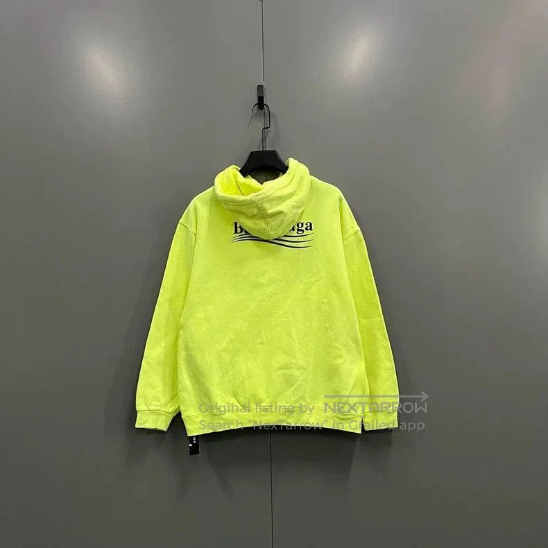 Balenciaga Balenciaga Neon Yellow Coke Hoodie. Size US S / EU 44-46 / 1 - 2 Thumbnail