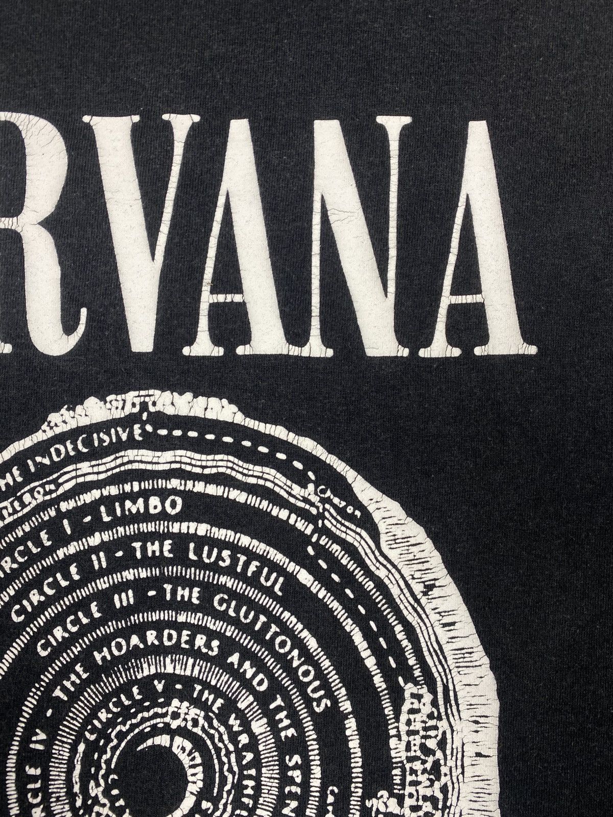 Nirvana Vintage Nirvana 1996 Dante’s Inferno Circle Graphic T-Shirt Size US L / EU 52-54 / 3 - 7 Thumbnail