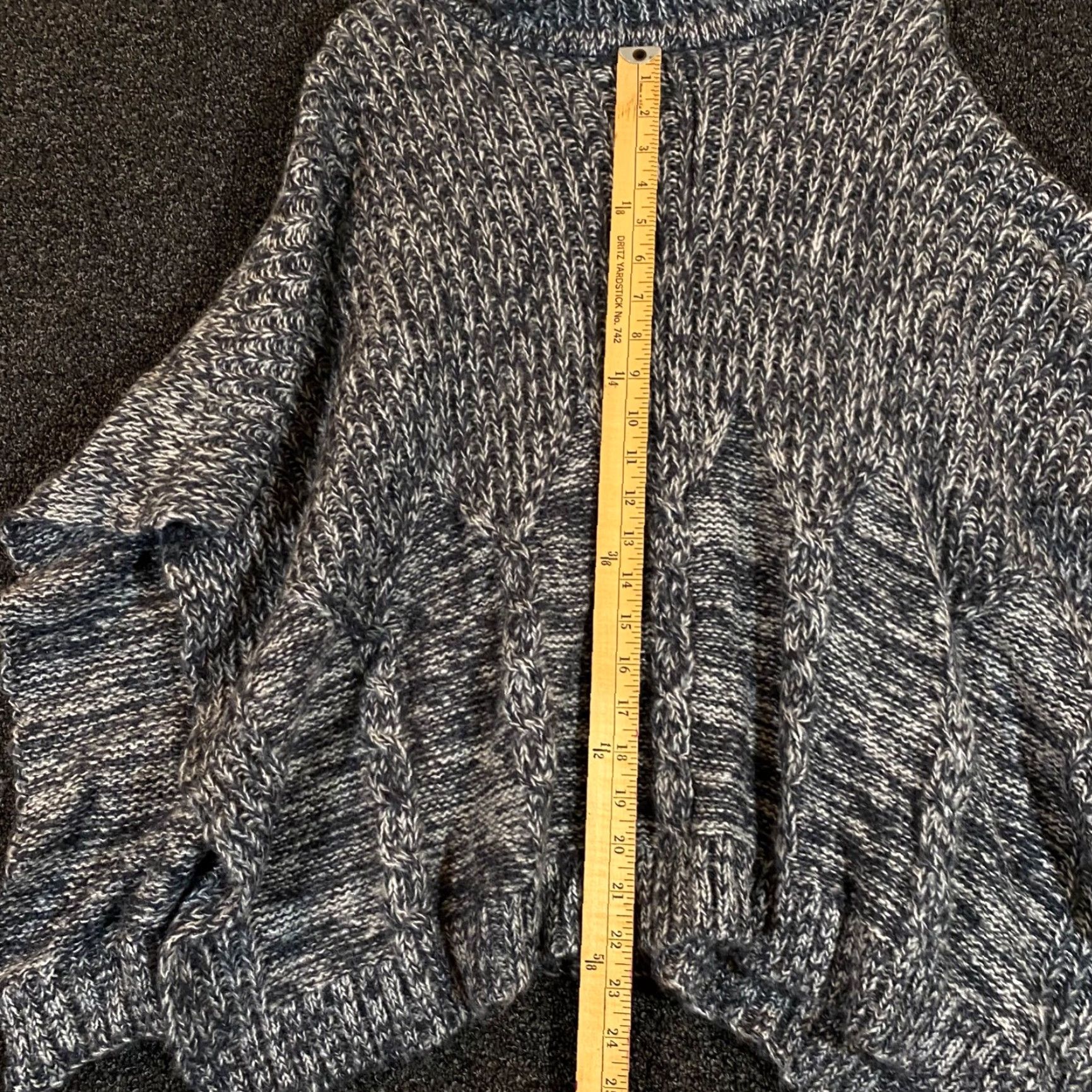 Vintage VINTAGE WOODEN SHIPS Sweater Womens M/L Poncho Gray Knit Cowl Neck Pullover Fall Size M / US 6-8 / IT 42-44 - 5 Thumbnail