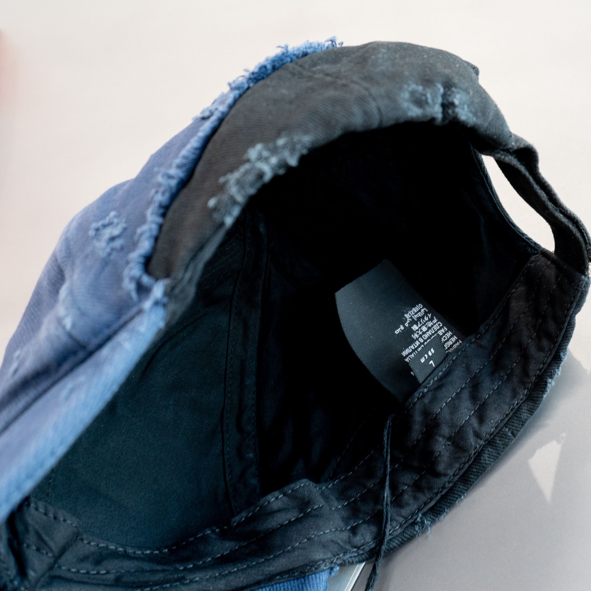 Balenciaga o1in1g0624 Size : L / Upcycled Patched Cap/Hat Blue/black Size ONE SIZE - 3 Thumbnail