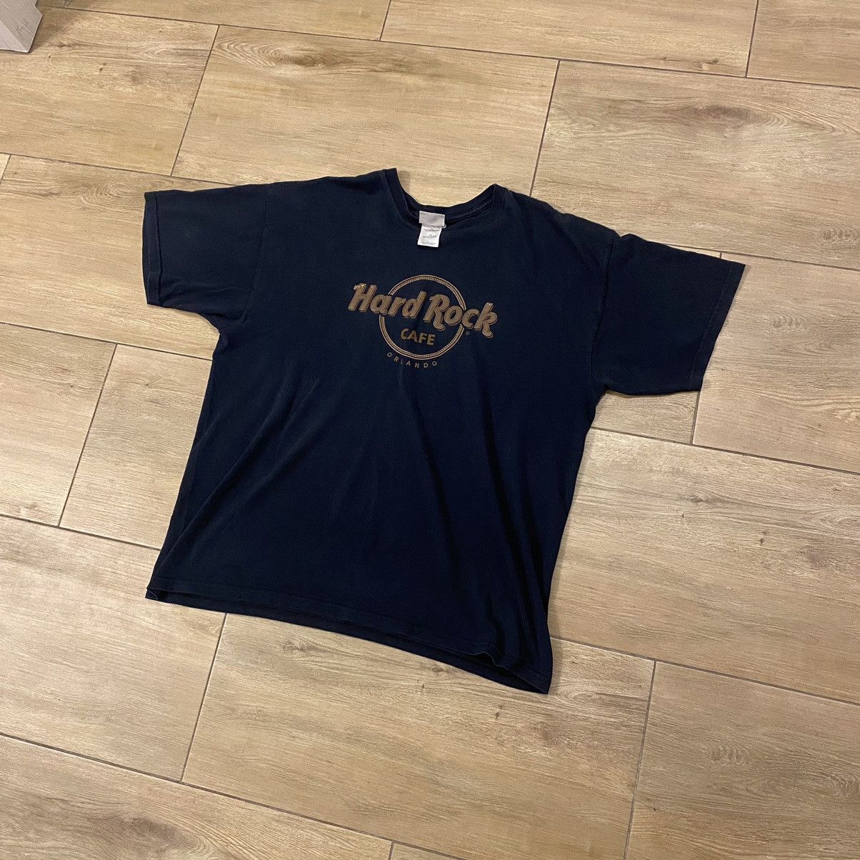 Hard Rock Cafe × Vintage Crazy Vintage Hard Rock Cafe Orlando Black T-Shirt Size US XL / EU 56 / 4 - 1 Thumbnail