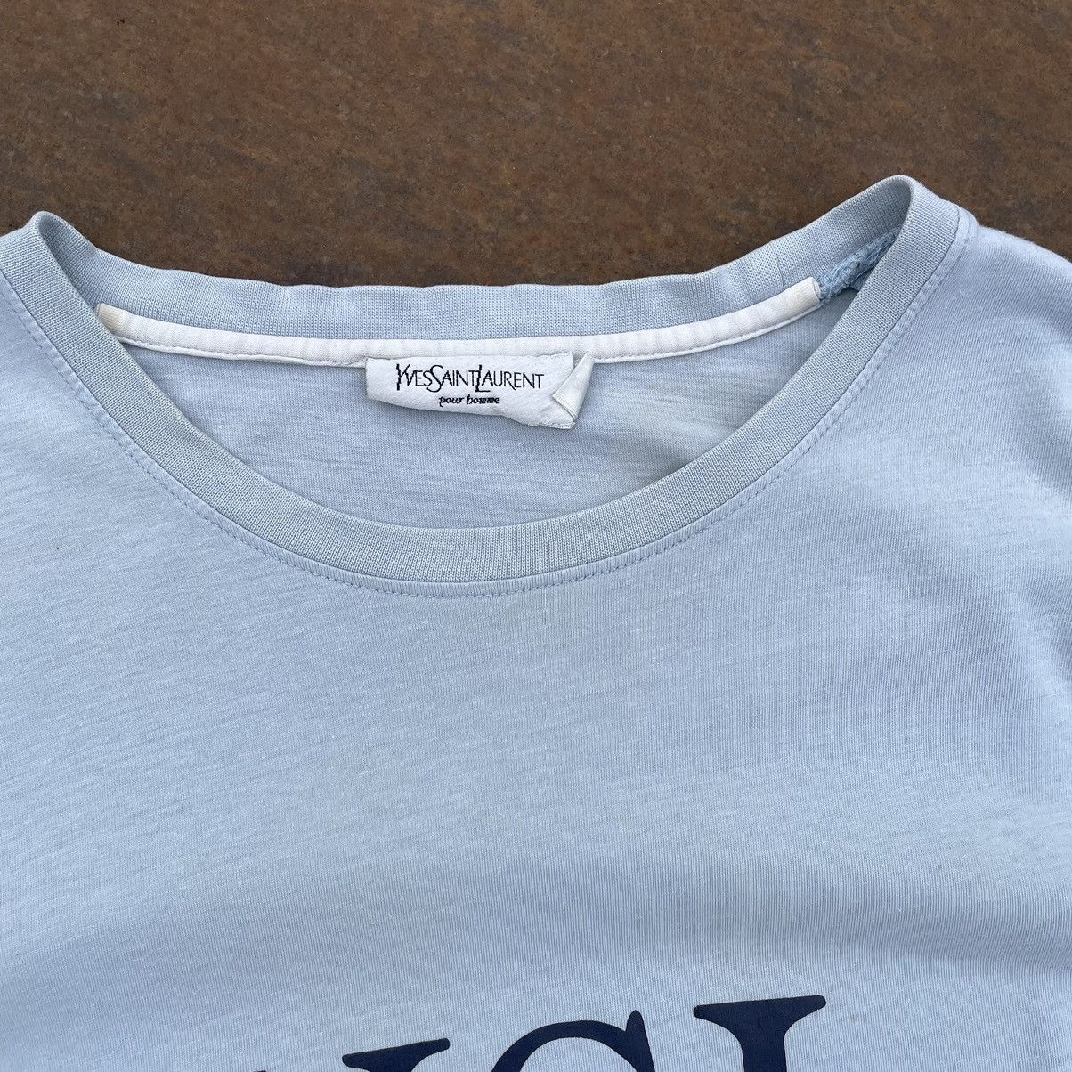 Yves Saint Laurent Vintage Yves Saint Laurent T-shirts Big Logo 90s Streetwear Size US XXL / EU 58 / 5 - 5 Thumbnail