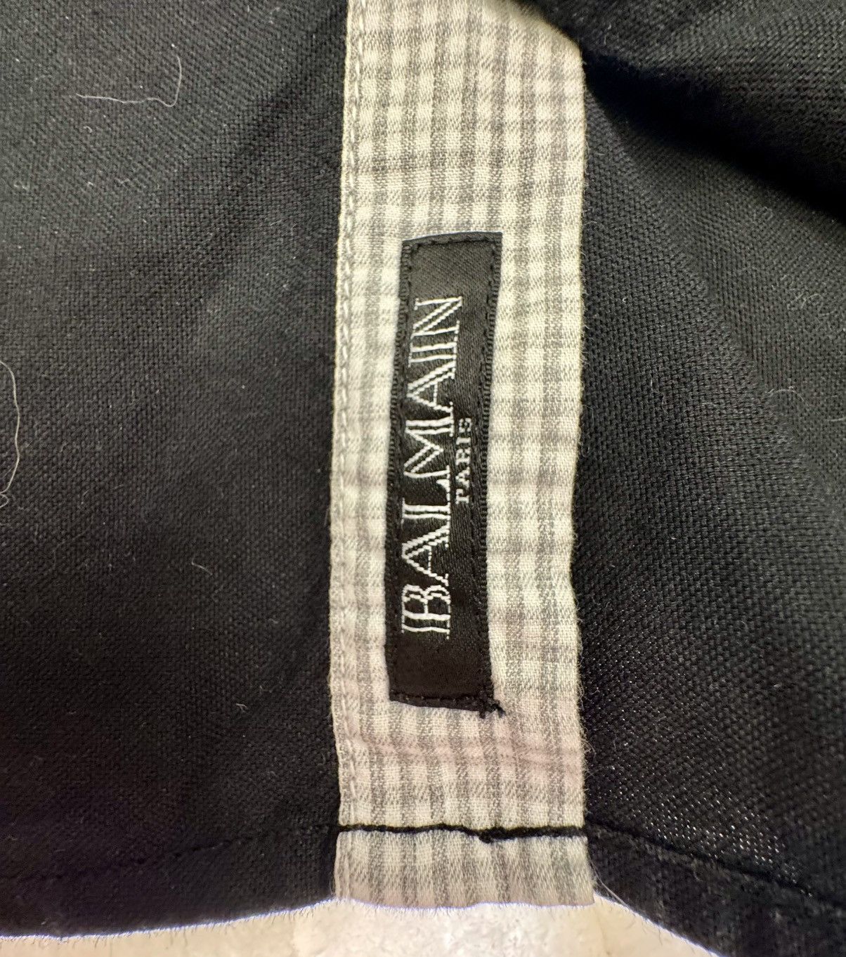 Balmain Balmain Paris Big Logo Button-down Long Sleeve Shirt Size US L / EU 52-54 / 3 - 5 Thumbnail