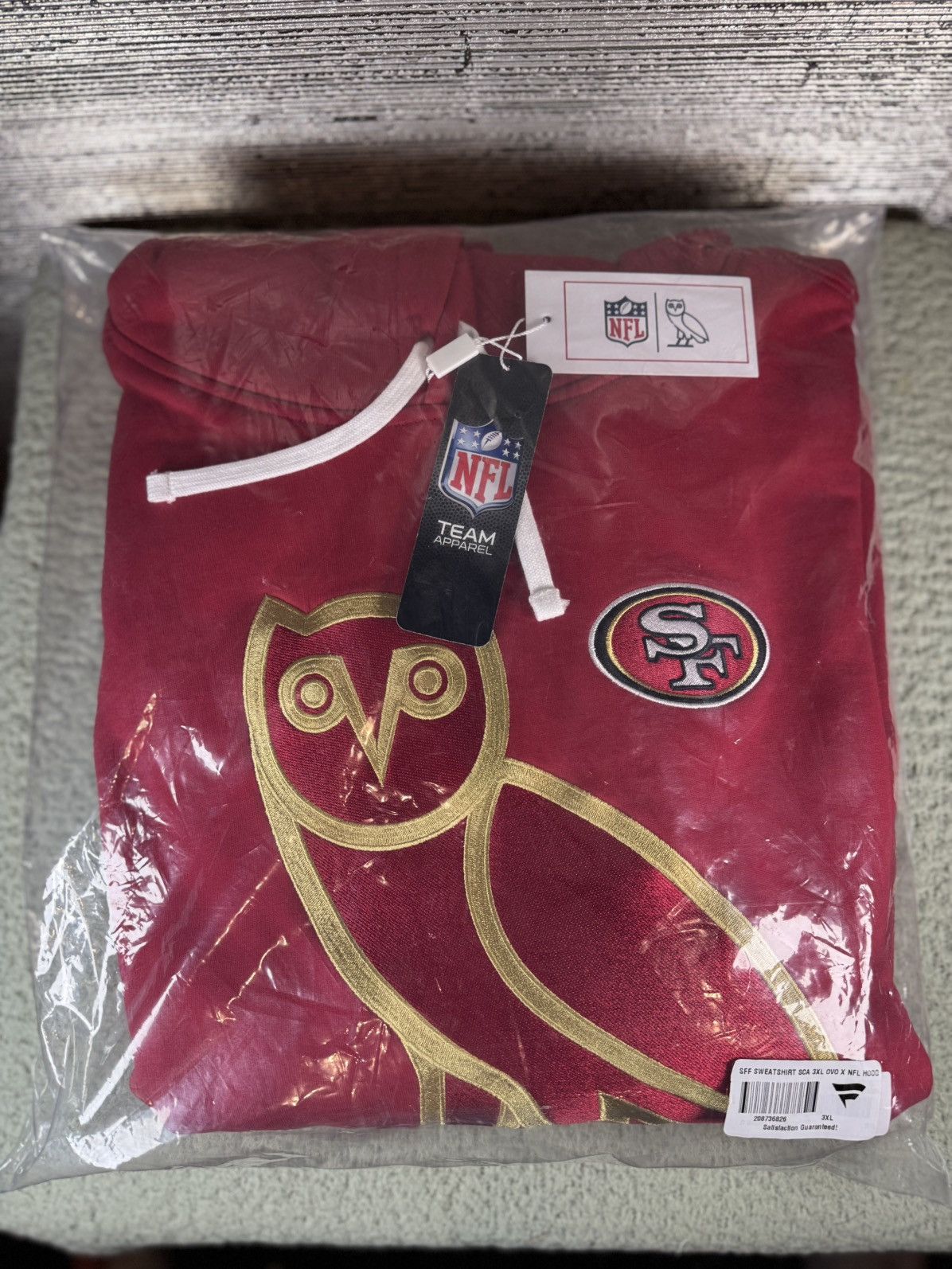 NFL × October's Very Own OVO X NFL San Francisco 49Ers Icon Team Hoodie Size US XXL / EU 58 / 5 - 1 Thumbnail