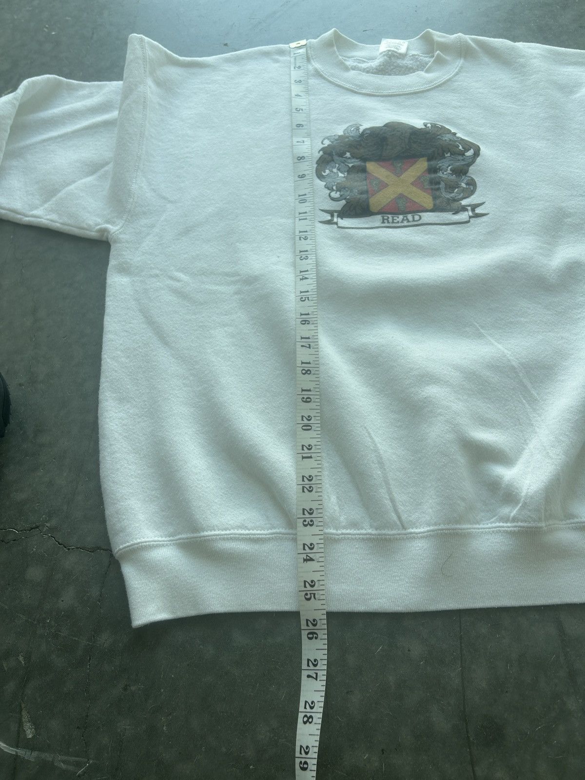 Fruit Of The Loom × Vintage Vintage 90s Read Knight Sweatshirt Size US L / EU 52-54 / 3 - 10 Thumbnail