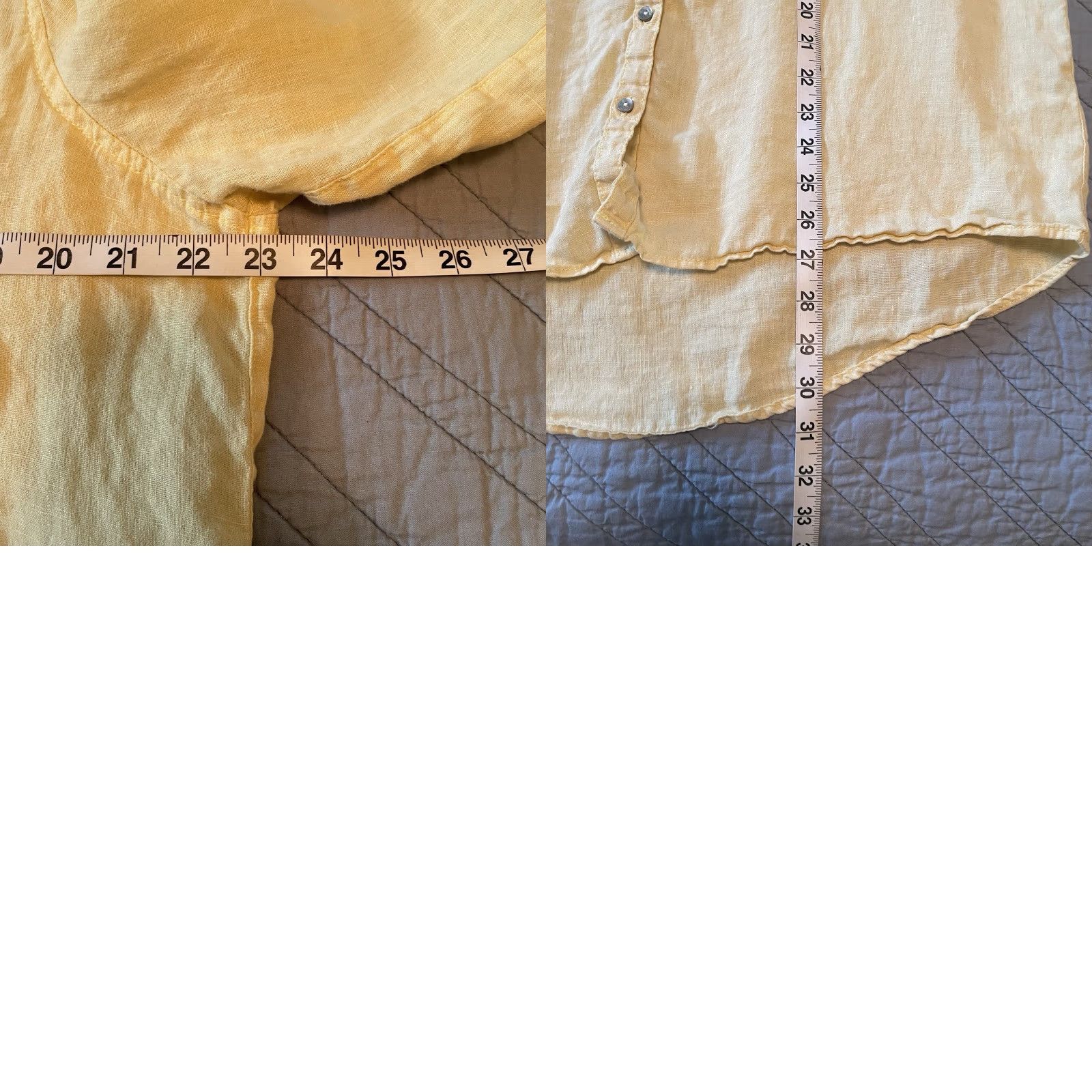 Vintage Sigrid Olsen Blouse Large 100% Linen Button Down Yellow Coastal Casual Lagenlook Shirt Womens L Yellow Coastal Cottage Travel Workwear Size L / US 10 / IT 46 - 8 Thumbnail