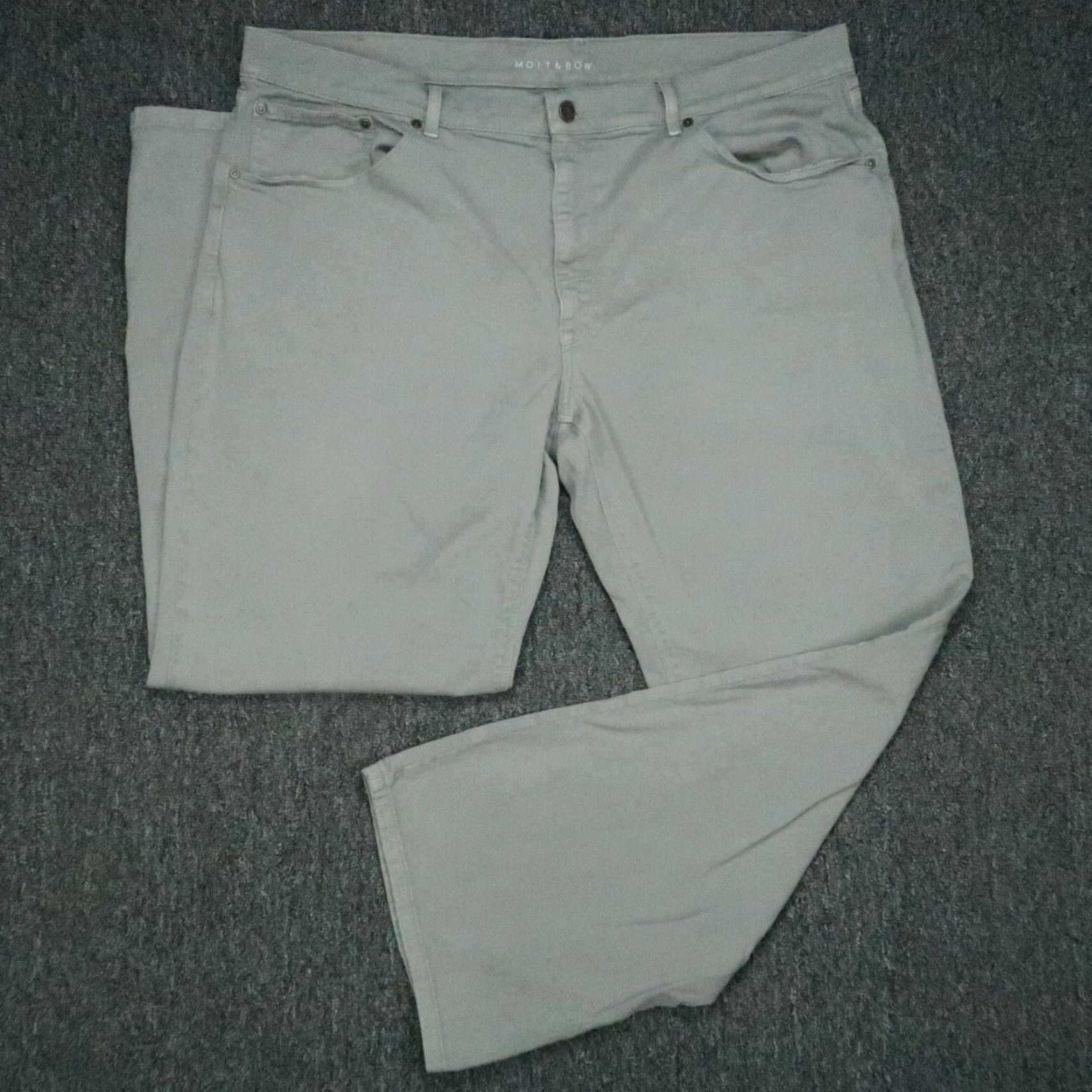 Mott & Bow Mott & Bow Jeans Mens 42x32 Gray Mercer 5 Pocket Straight Stretch Denim Size US 42 / EU 58 - 2 Thumbnail