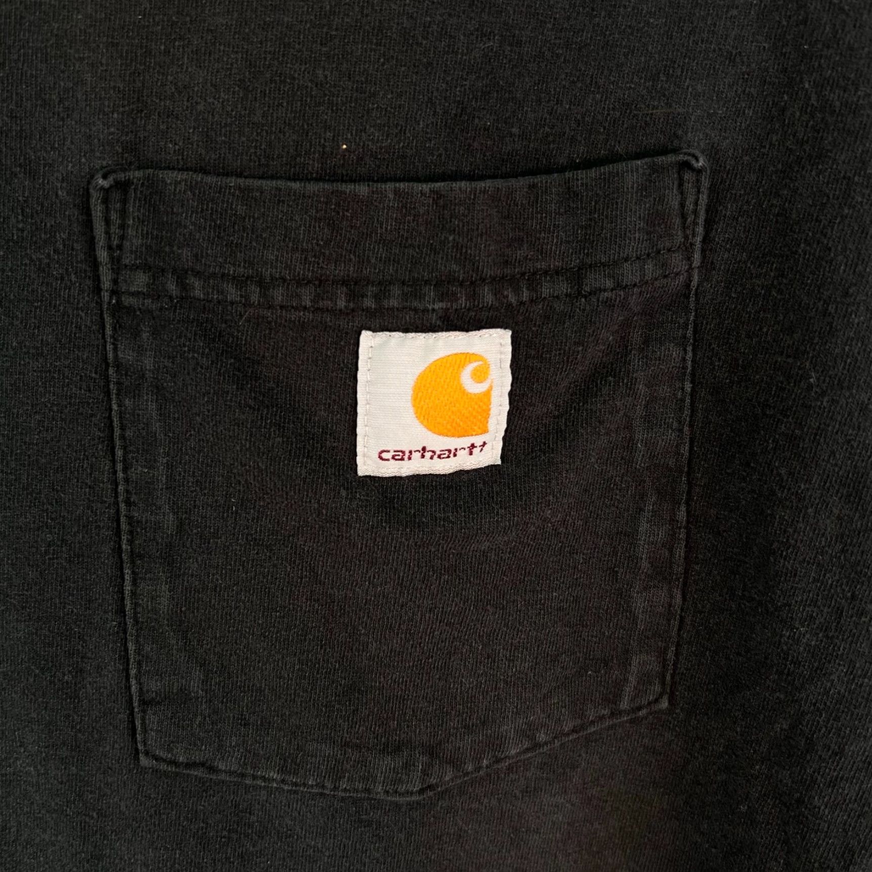 Carhartt VINTAGE Carhartt Pocket T-Shirt Big & Tall Mens 3XL Black Cotton Short Sleeve Size US XXL / EU 58 / 5 - 2 Thumbnail