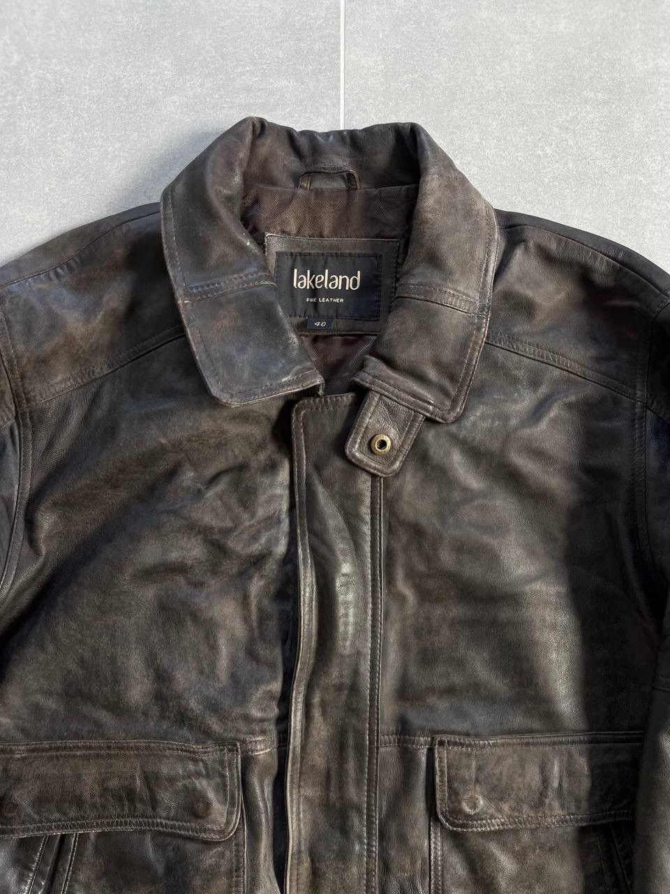 Genuine Leather Vintage Lakeland Distressed Leather Pilot Bomber Size US M / EU 48-50 / 2 - 3 Thumbnail