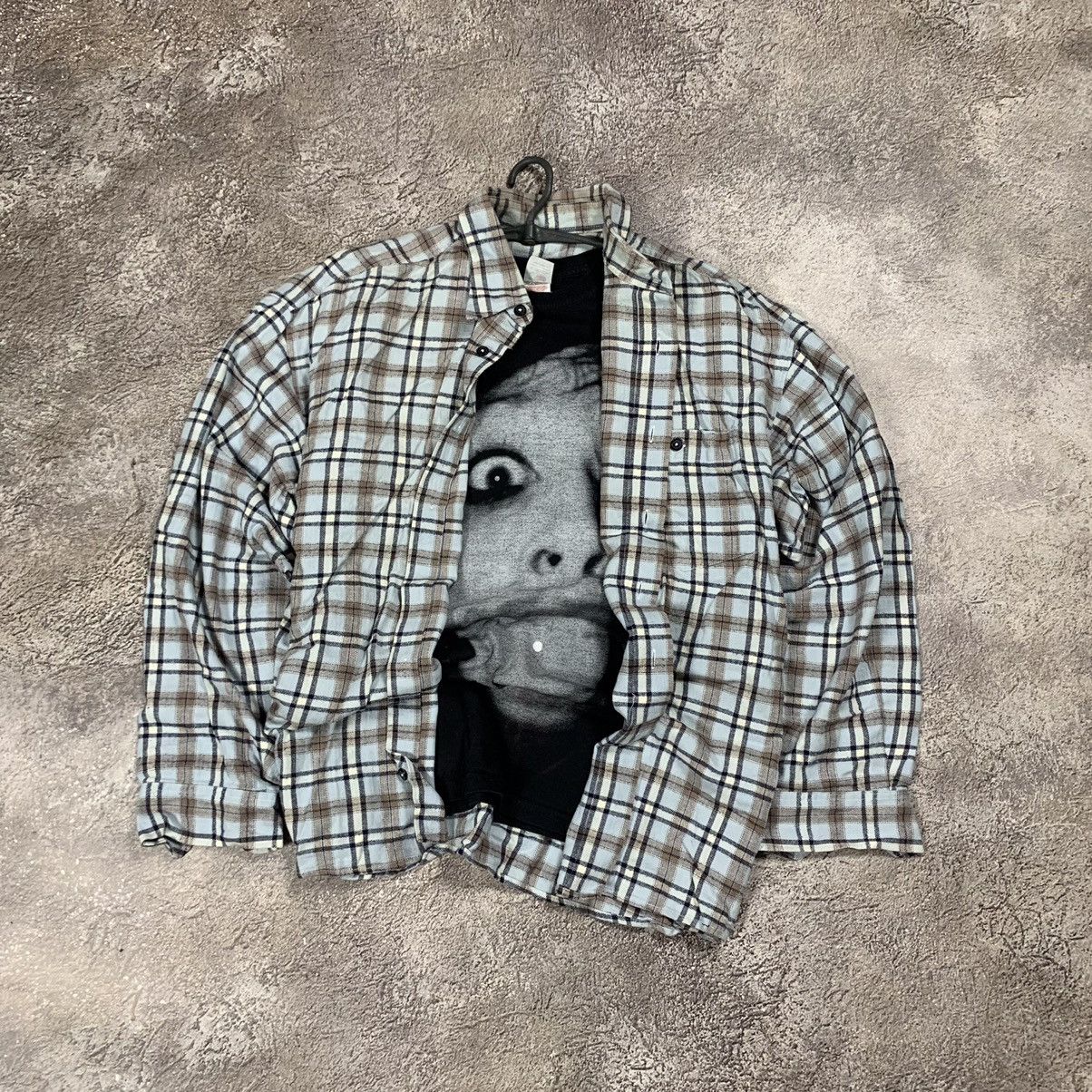 Flannel vintage flannel plaid shirt checkered streetwear 90s Y2K Size US XL / EU 56 / 4 - 1 Thumbnail