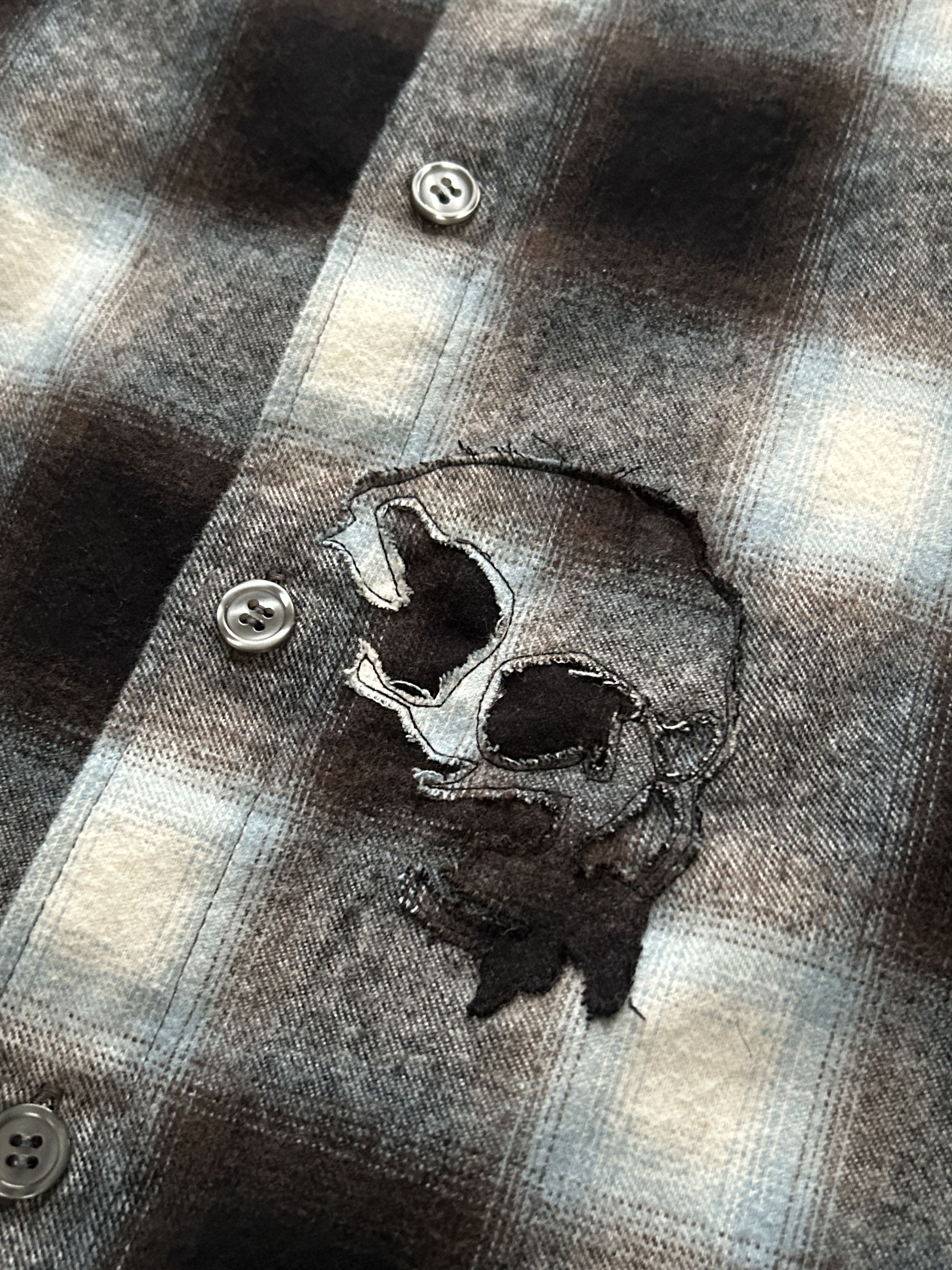 BV By Bodega Vengeance Patched Flannel Botton Down Size US M / EU 48-50 / 2 - 4 Thumbnail
