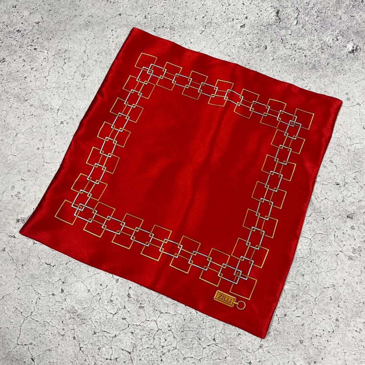 Zilli Silk Handkerchief Pocket Square Scarf Vintage