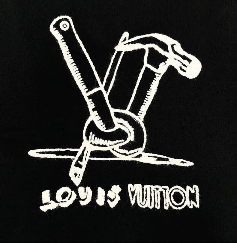 Louis Vuitton Louis Vuitton Louis Vuitton Black Embroidered Logo Sweatsh Size US S / EU 44-46 / 1 - 4 Thumbnail