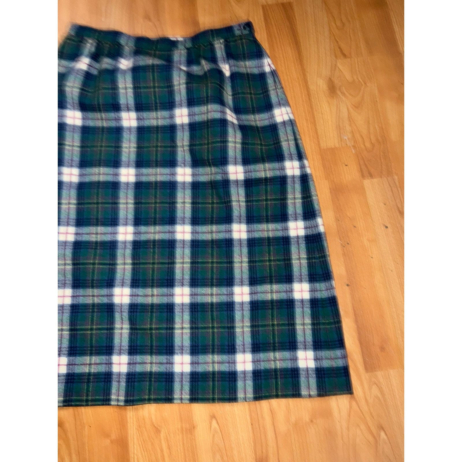 Pendleton Vintage Pendleton Authentic Kennedy Dress Tartan Green Skirt Size 28" / US 6 / IT 42 - 2 Thumbnail