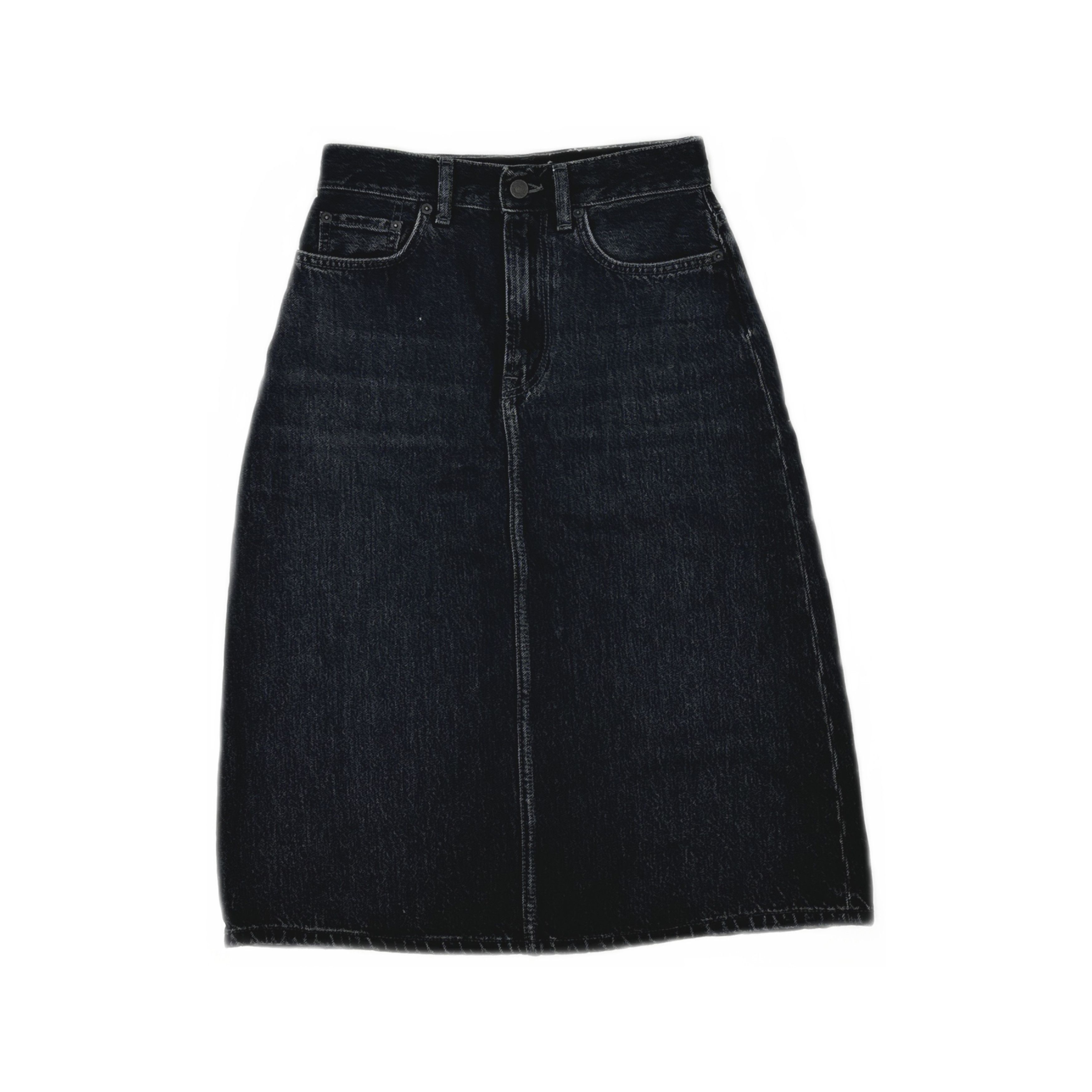 Acne Studios Acne Studios Black Denim Midi Skirt Size 34 Size 24" / US 00 / IT 34 - 1 Thumbnail