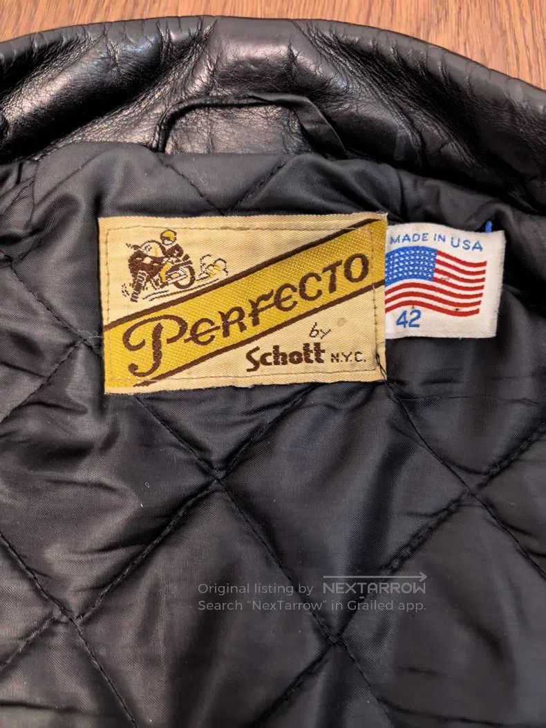 Schott Schott Cowhide motorcycle leather coat Size US XL / EU 56 / 4 - 7 Thumbnail