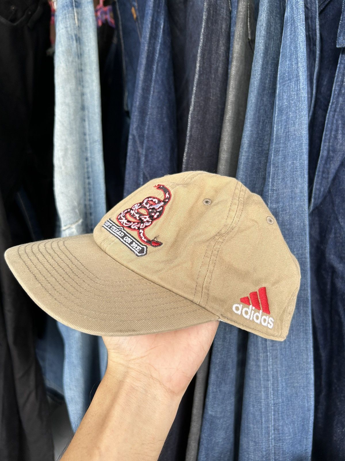 Adidas × Vintage Vintage ADIDAS Dont Tread On Me Hats ☠️ Size ONE SIZE - 10 Thumbnail