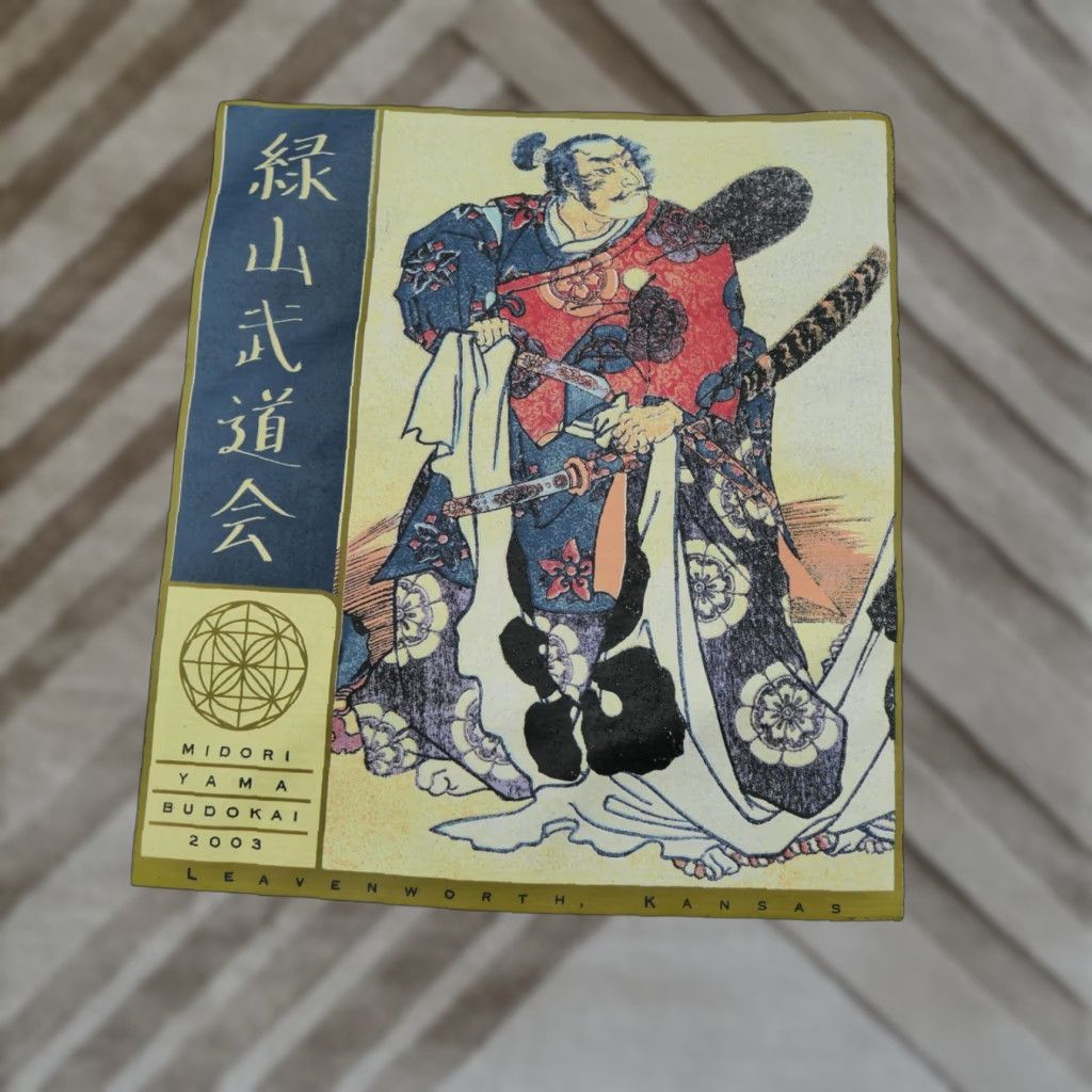 Fruit Of The Loom Vintage Fruit of the Loom Shirt Mens M Black Ukiyo e Art Y2K Crew Neck Short Sleeve Cotton Logo 90s Nobunaga Kuniyoshi Size US M / EU 48-50 / 2 - 1 Thumbnail
