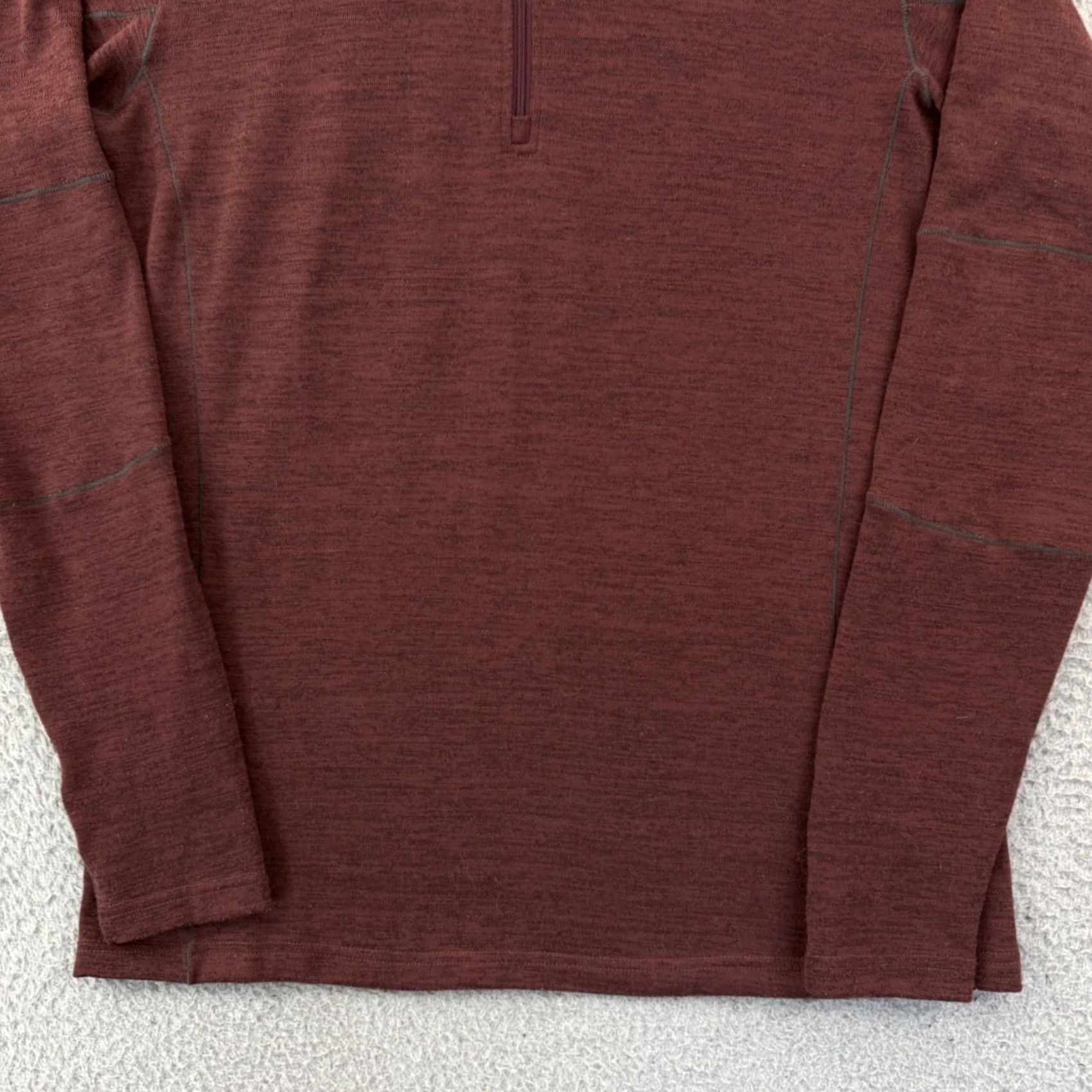 Vintage Kuhl Mens Medium Red Quarter Zip Pullover Wool Polyester Fleece Knit Outdoor Hiking Sweater Long Sleeve Mock Neck Casual Winter Spring Regular Size US M / EU 48-50 / 2 - 2 Thumbnail