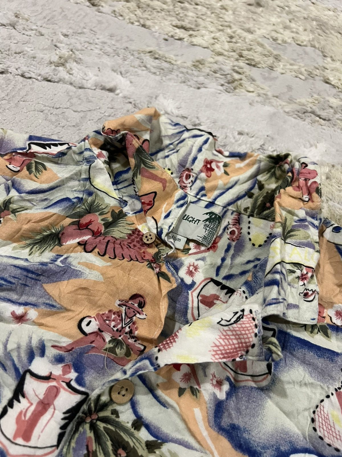 Sun Surf Vintage 1950s Kona Bay Land of Aloha Rayon Hawaiian Shirt Size US M / EU 48-50 / 2 - 5 Thumbnail
