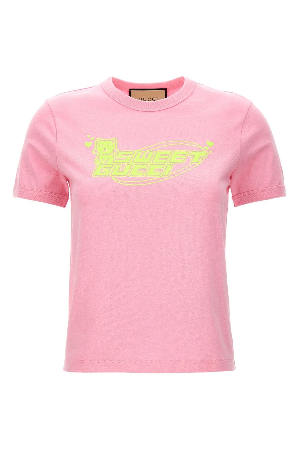 image of 'sweet Gucci' T-Shirt in Pink, Women's (Size Small)