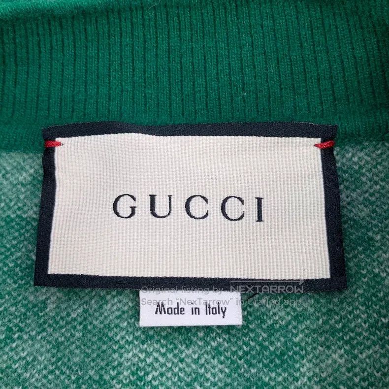 Gucci Gucci Green logo jacquad full-print wool single-breasted l Size XS / US 0-2 / IT 36-38 - 6 Thumbnail