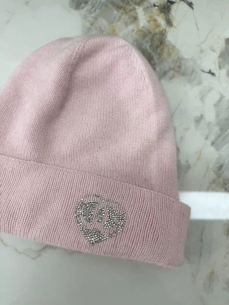 Chanel Chanel 25C Pink Sequin Love Knitted Cold Hat Size ONE SIZE - 2 Thumbnail
