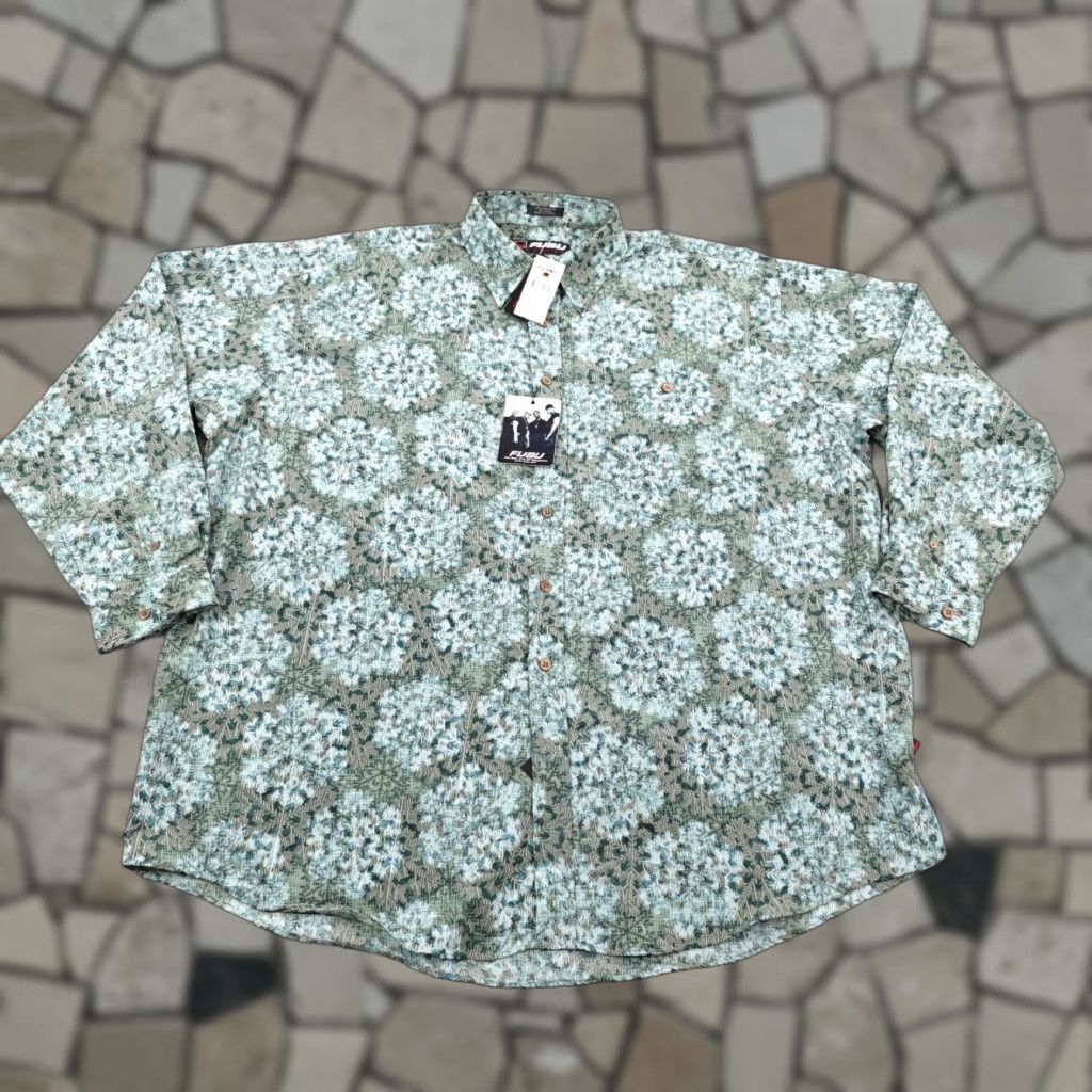 Fubu Vintage FUBU Shirt Mens 3XL Green The Collection Button Up Floral Deadstock NEW Size US XXL / EU 58 / 5 - 1 Thumbnail