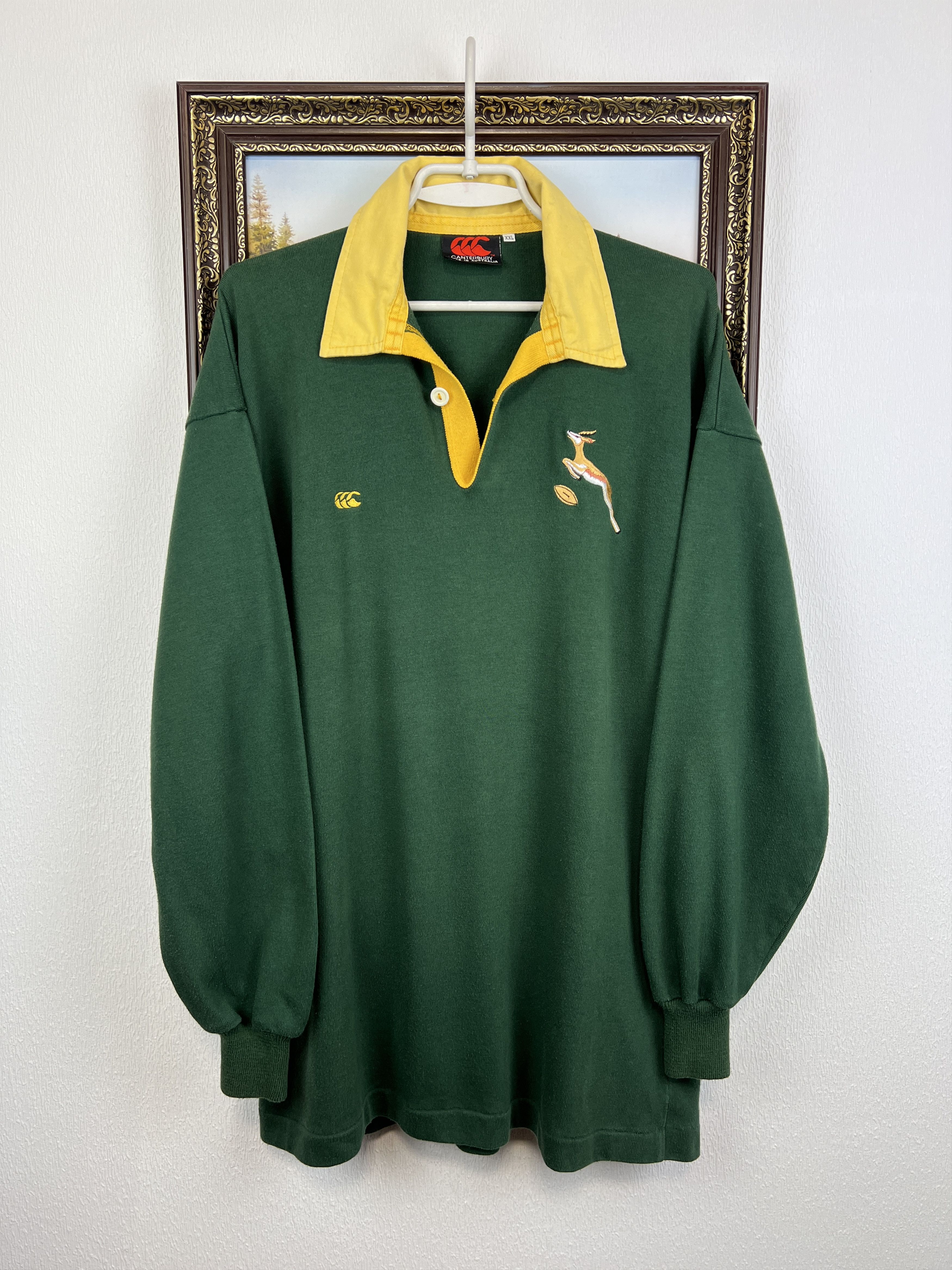Vintage Canterbury South Africa Rugby Union Jersey Long Sleeve Size US XXL / EU 58 / 5 - 1 Thumbnail
