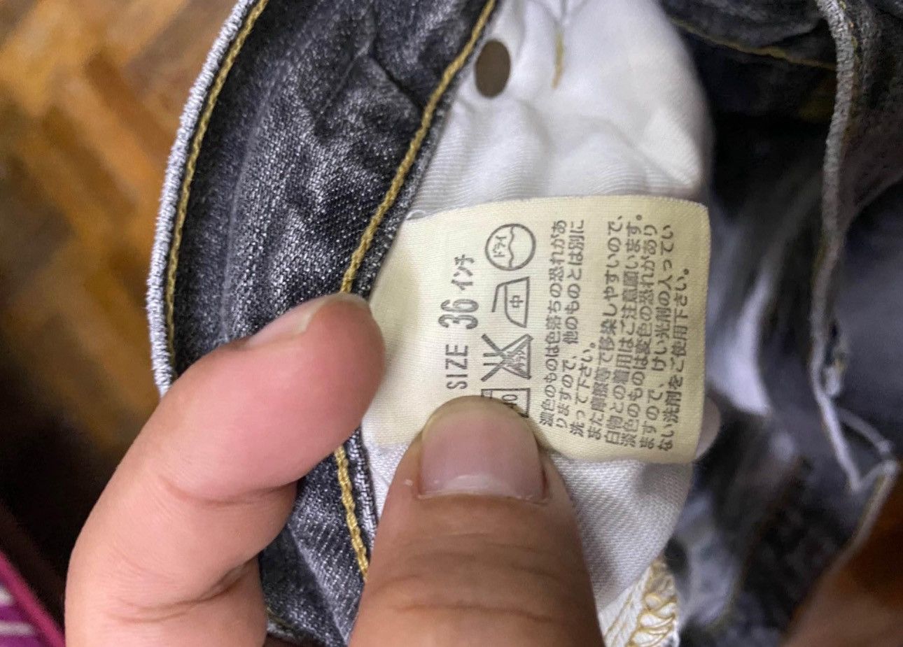 Jean × Levi's × Vintage VINTAGE DISTRESSED LEVIS 503 JAPAN MEN JEANS (SIZE 36) Size US 36 / EU 52 - 5 Thumbnail