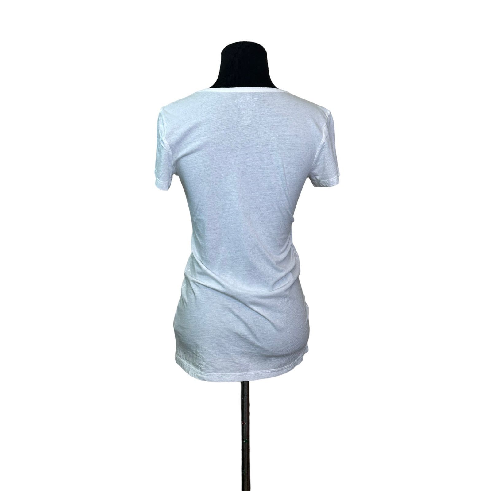 Old Navy Old Navy white short sleeves neck detailed t shirt size XS Size XS / US 0-2 / IT 36-38 - 2 Thumbnail